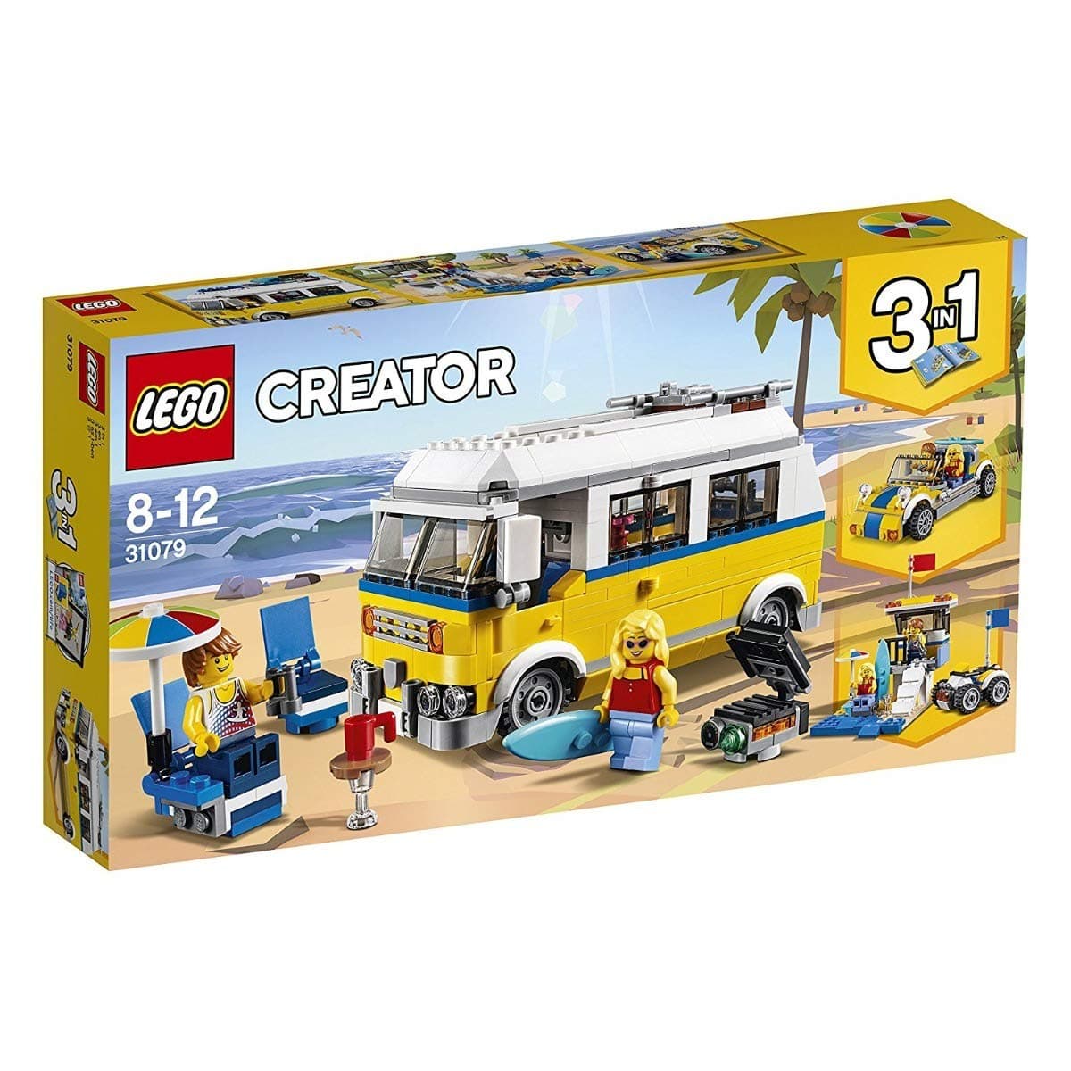 Creator 3in1 Sunshine Surfer Van 31079 Building Kit (379 Pieces)