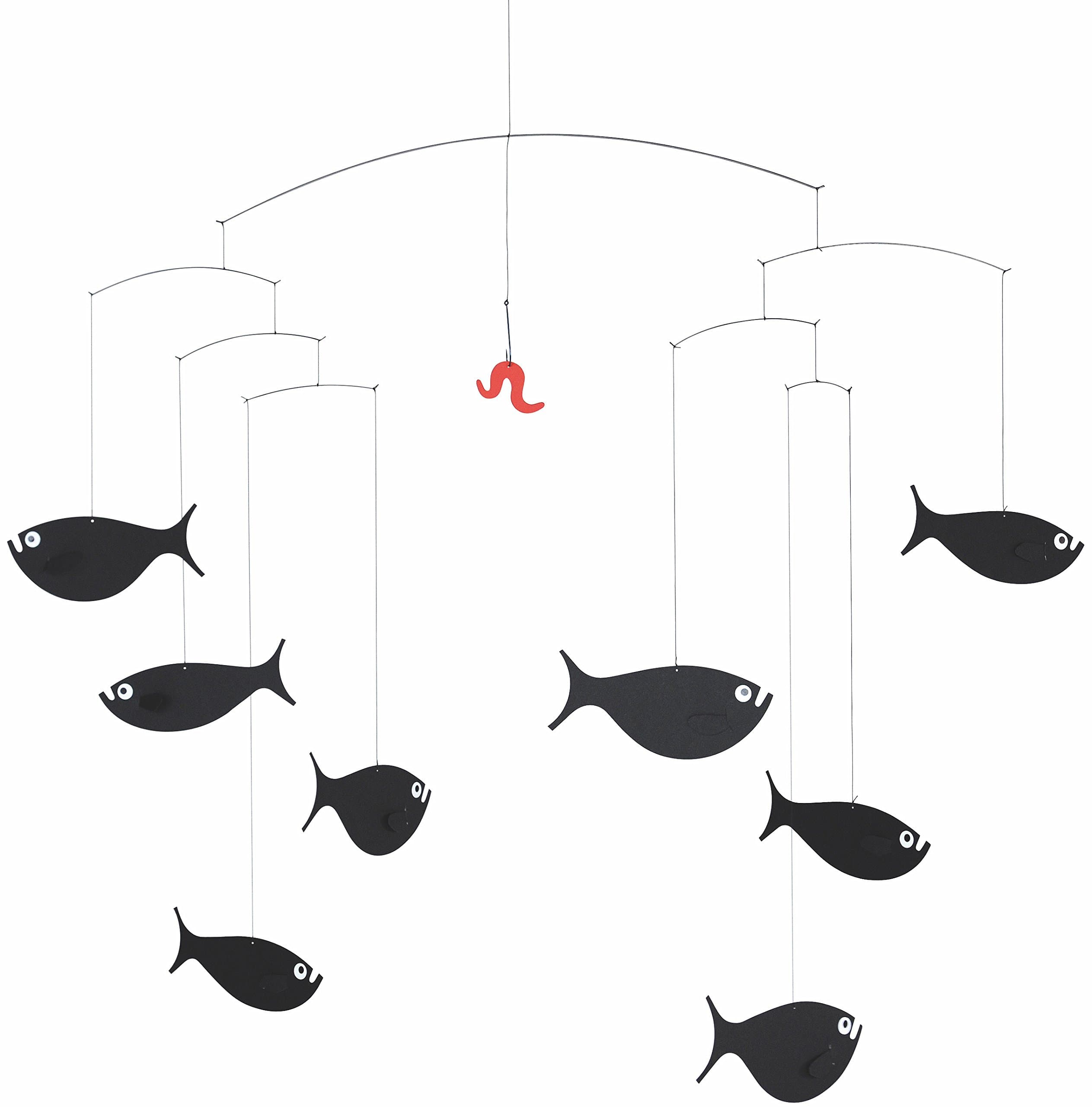 Flensted Mobiles Shoal of Fish Hanging Mobile - 24 Inches Premium-Grade Cardstock