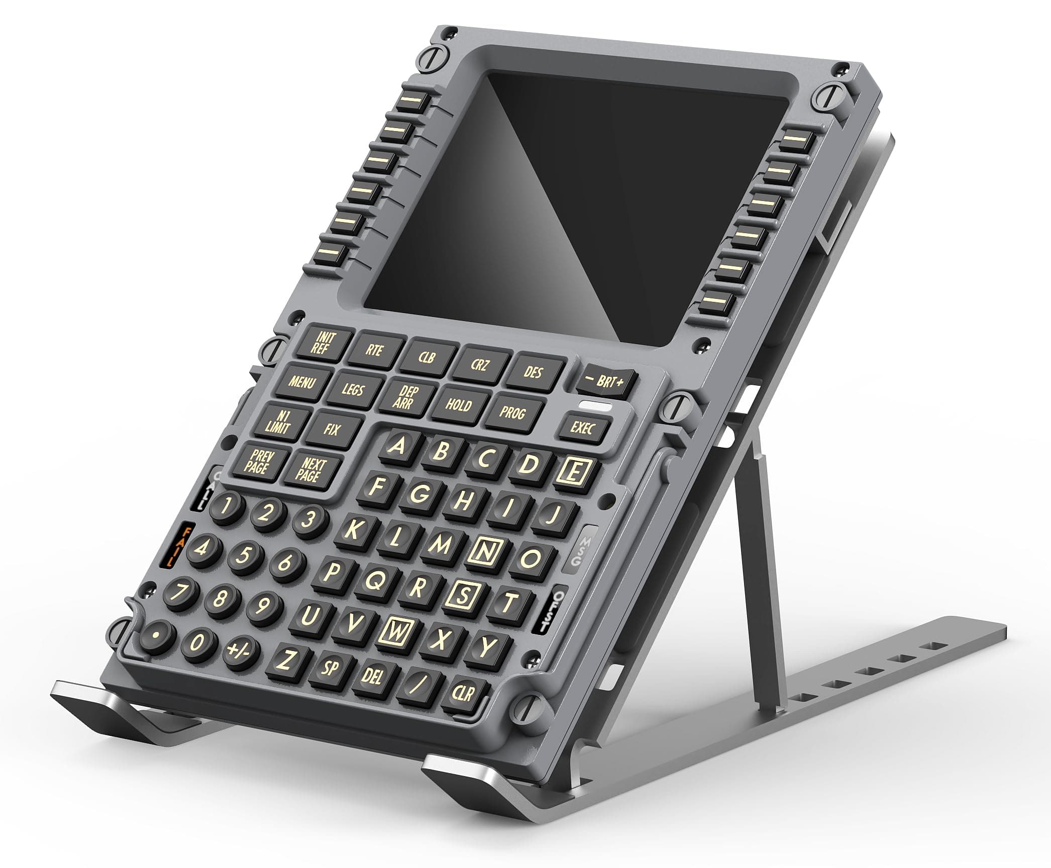 Sydysoso Wingflex Flight Simulator Mode Control Panel Boeing B737Ng Cdu, Simulated Peripherals B737, Route P3D Zibo X-Plane, Fmc Management Computer