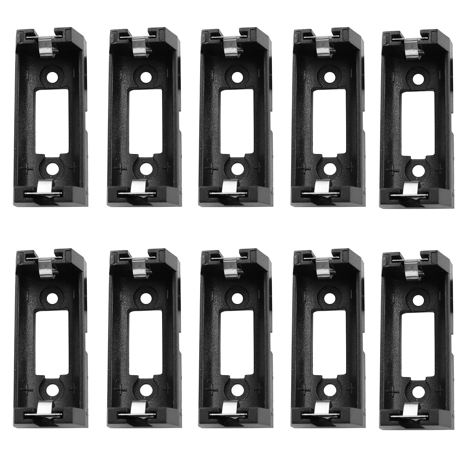 LQ Industrial 10pcs CR123A 16340 17335 LIR123A Battery Holder Case Battery Clip