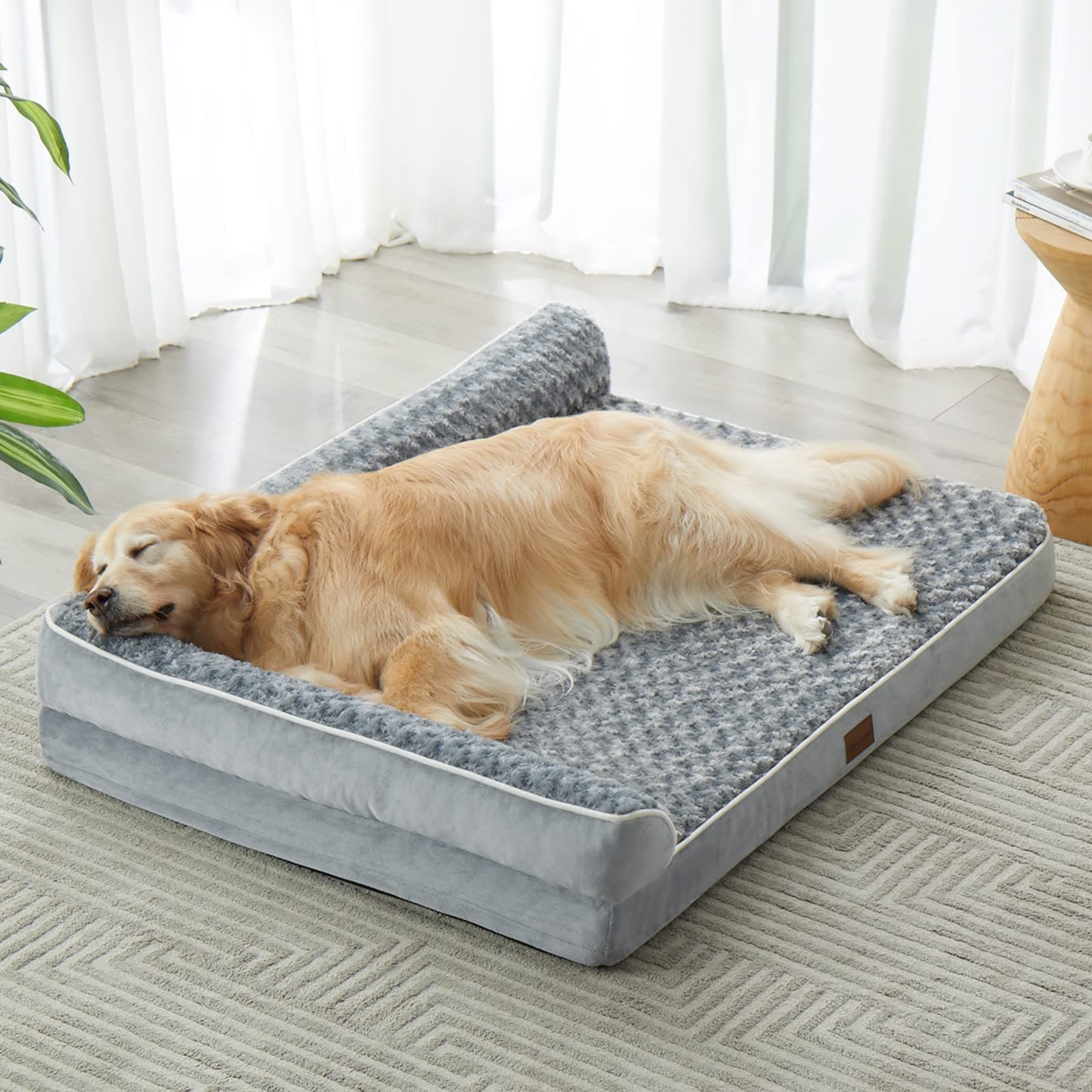 BFPETHOME Orthopedic Dog Bed for Extra Large Dogs-Big Waterproof Sofa Dog Bed with Removable Washable Cover, Large Dog Bed with Waterproof Lining and Nonskid Bottom,Pet Bed for Large Dogs.
