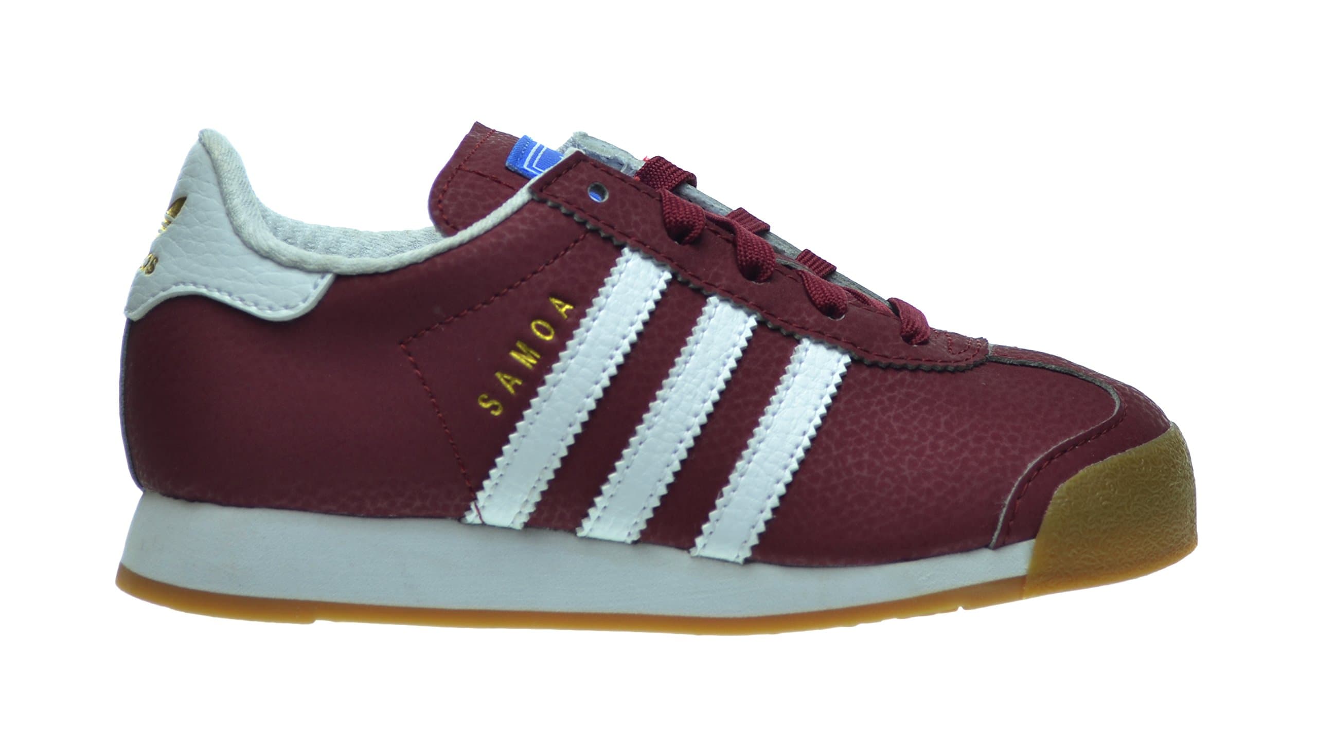 adidas Samoa C Little Kids Shoes Collegiate Burgundy/Running White/Metallic Gold c77215