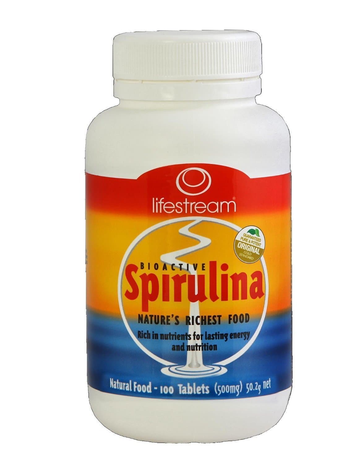 Lifestream Spirulina 500mg 100 Tablets by Lifestream