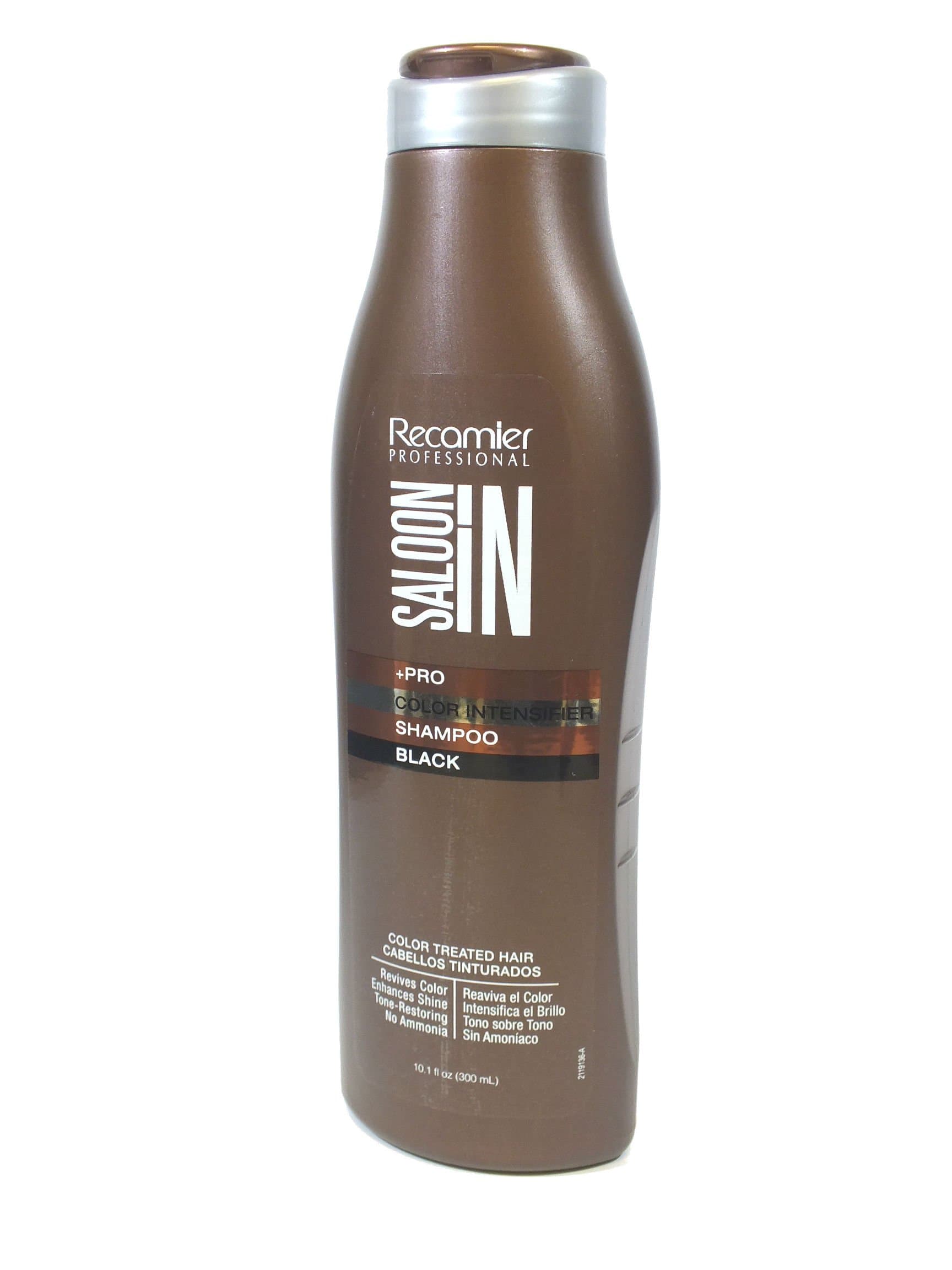Recamier Saloon In Color Intensifier Shampoo Black Revives Color Enhances Shine Tone Restoring No Ammonia | SalonIn Revive El Color Intensifica El Brillo Tono Sobre Tono Sin Amoníaco 10.1Oz-300ml