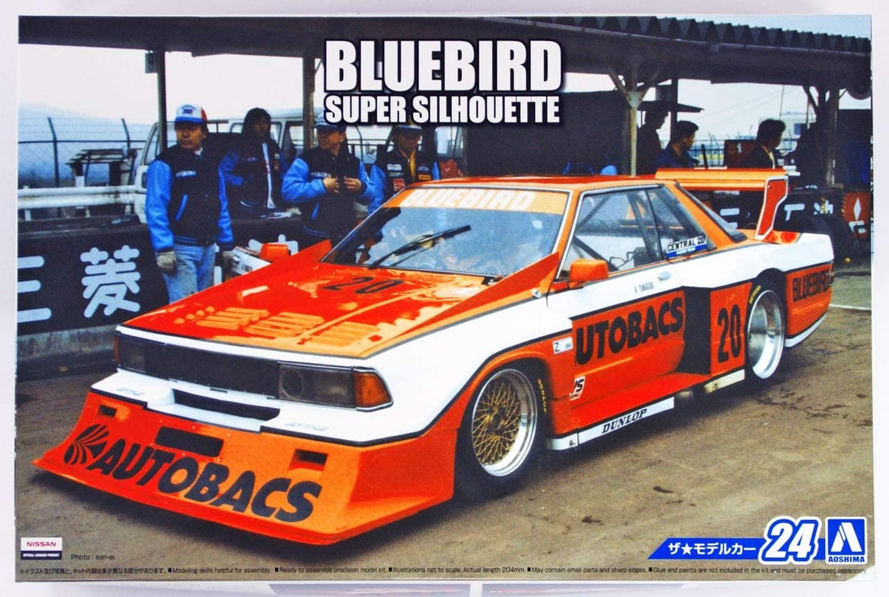 Aoshima 1/24 Scale Ky910 Bluebird Super Silhouette '83 - Plastic Model Buiding Set # 52310