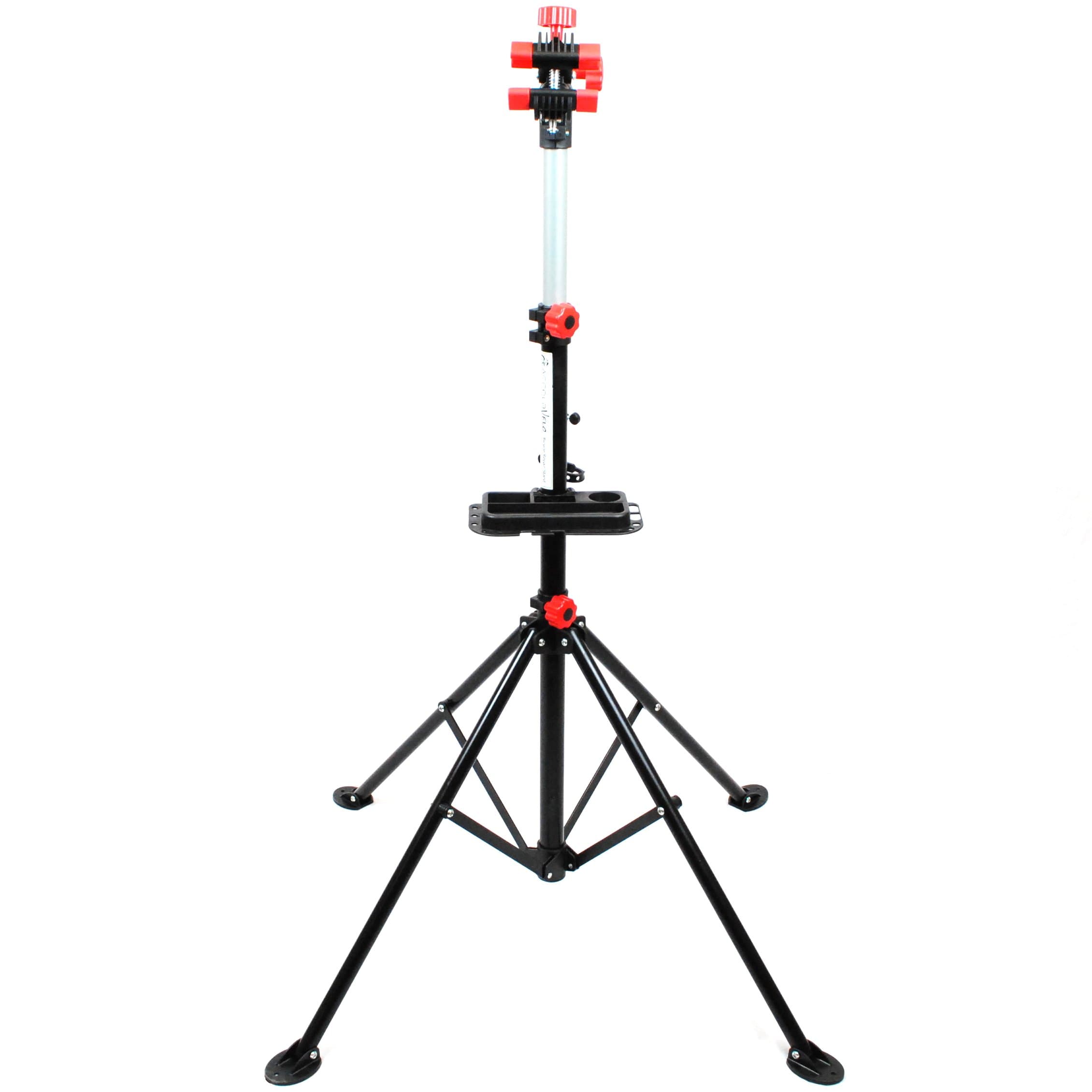 AccelaVelo Adjustable Bike Repair Stand - Includes Tool Tray - 75 LBS Capacity - 3 Year Warranty