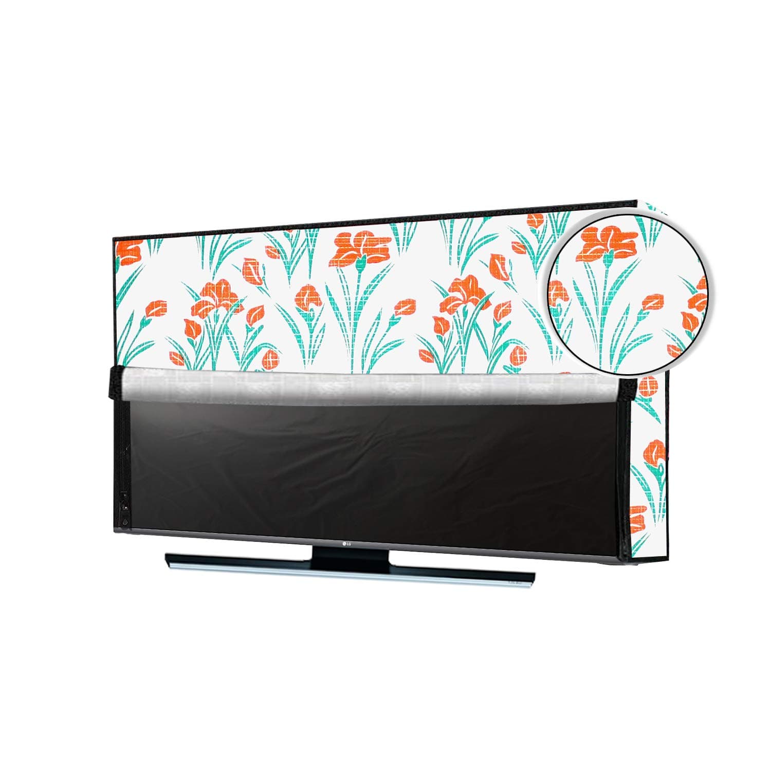 JM Homefurnishings Waterproof, Weatherproof and Dust-Proof LED Smart TV cover for VU (49 inch) Full HD, PopSmart 50BS115 Protect Your LCD-LED-TV Now floral print