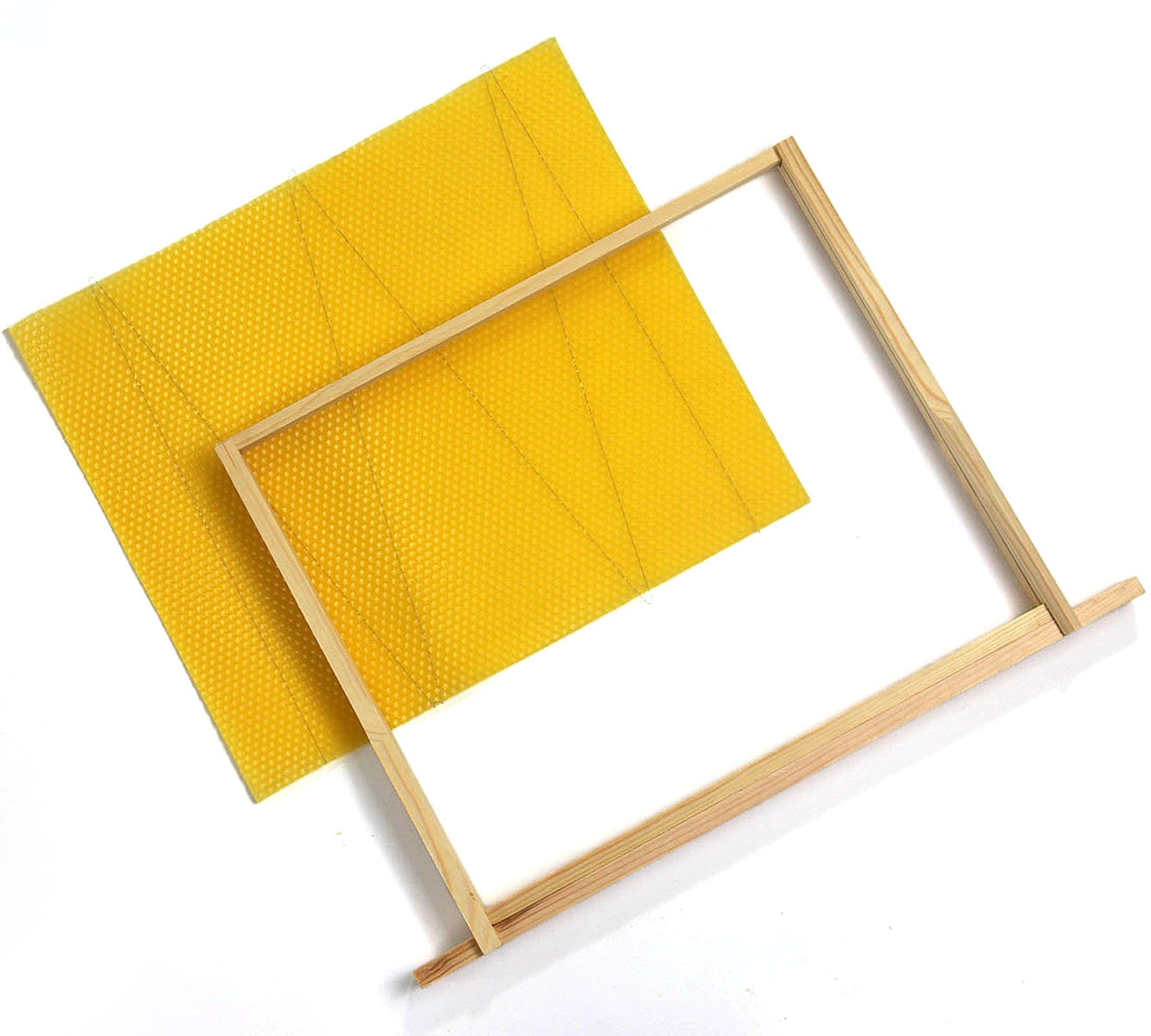 Deep brood frames and wax