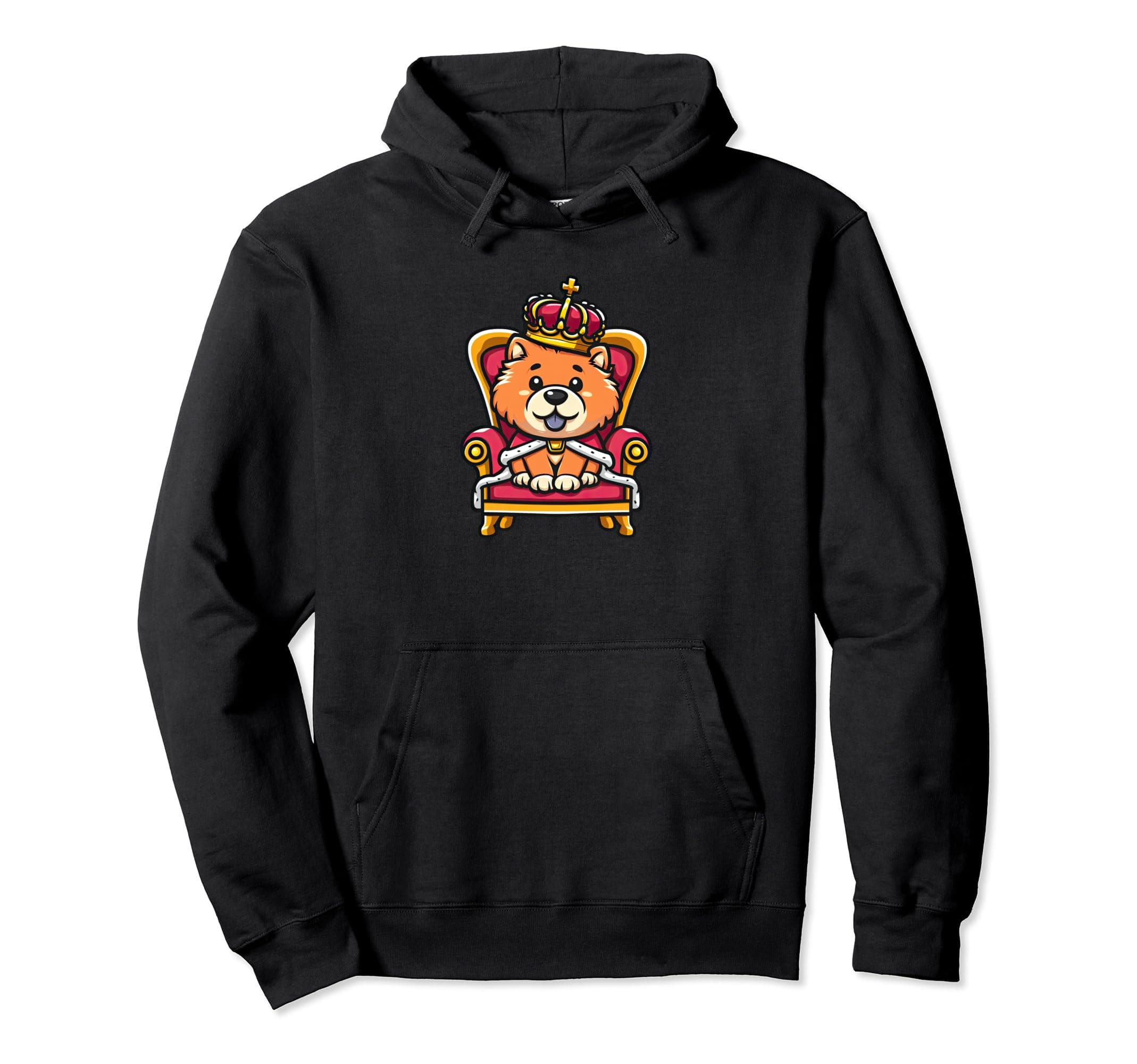 Chow Chow King Funny Dog Royalty Pullover Hoodie