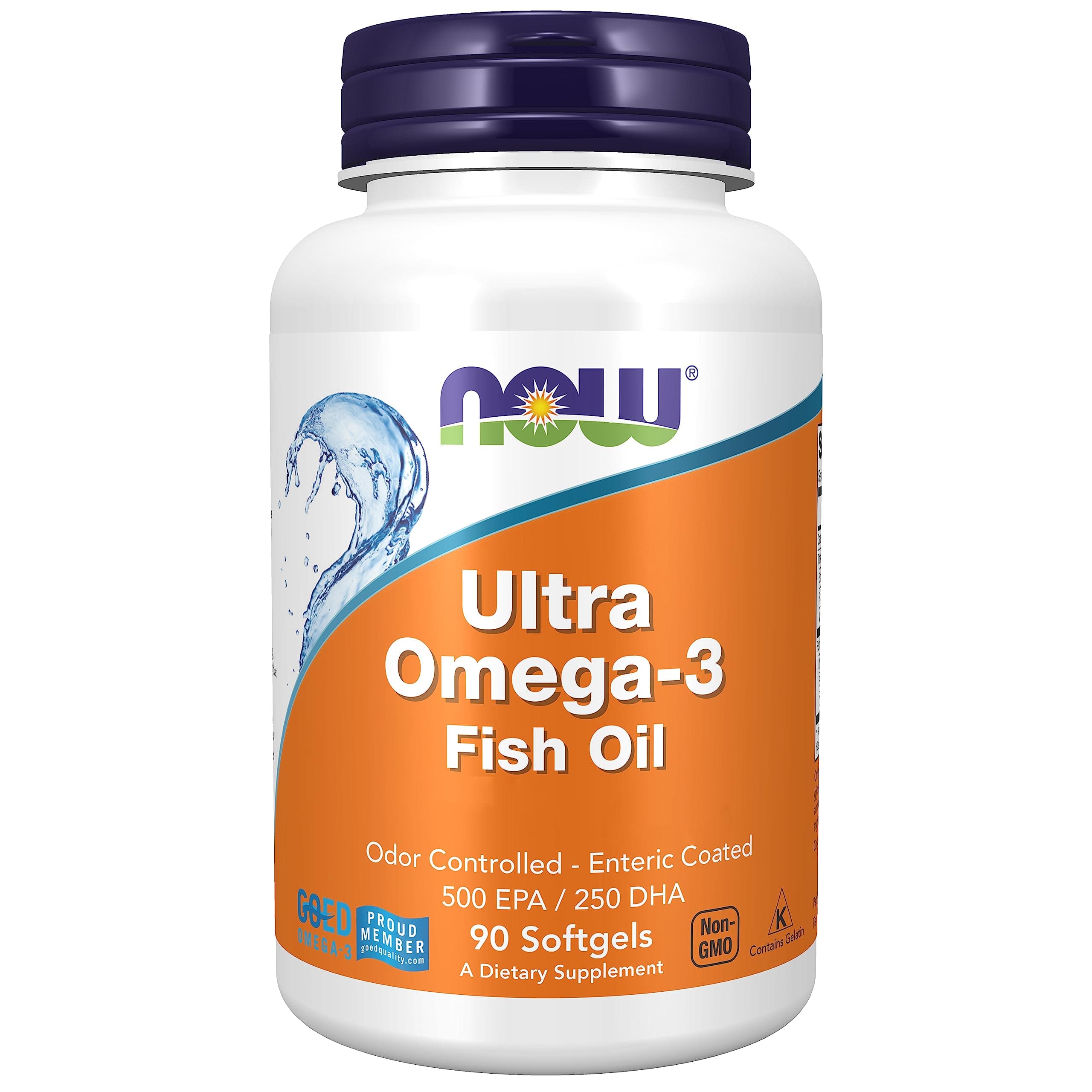 Foods, Ultra Omega-3 (EPA and DHA), 90 Capsules, Lab-Tested, Gluten Free, Non-GMO