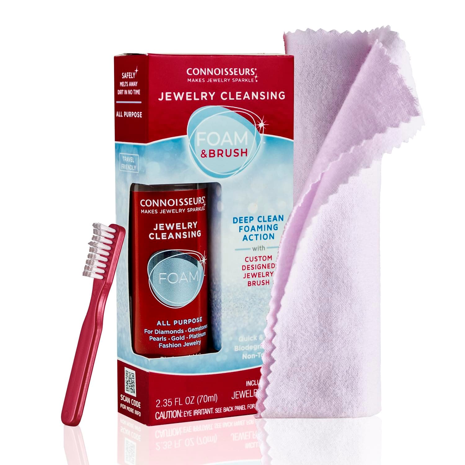 All-Purpose Jewelry Cleansing Foam, Quick and Easy Jewelry Cleaner Solution