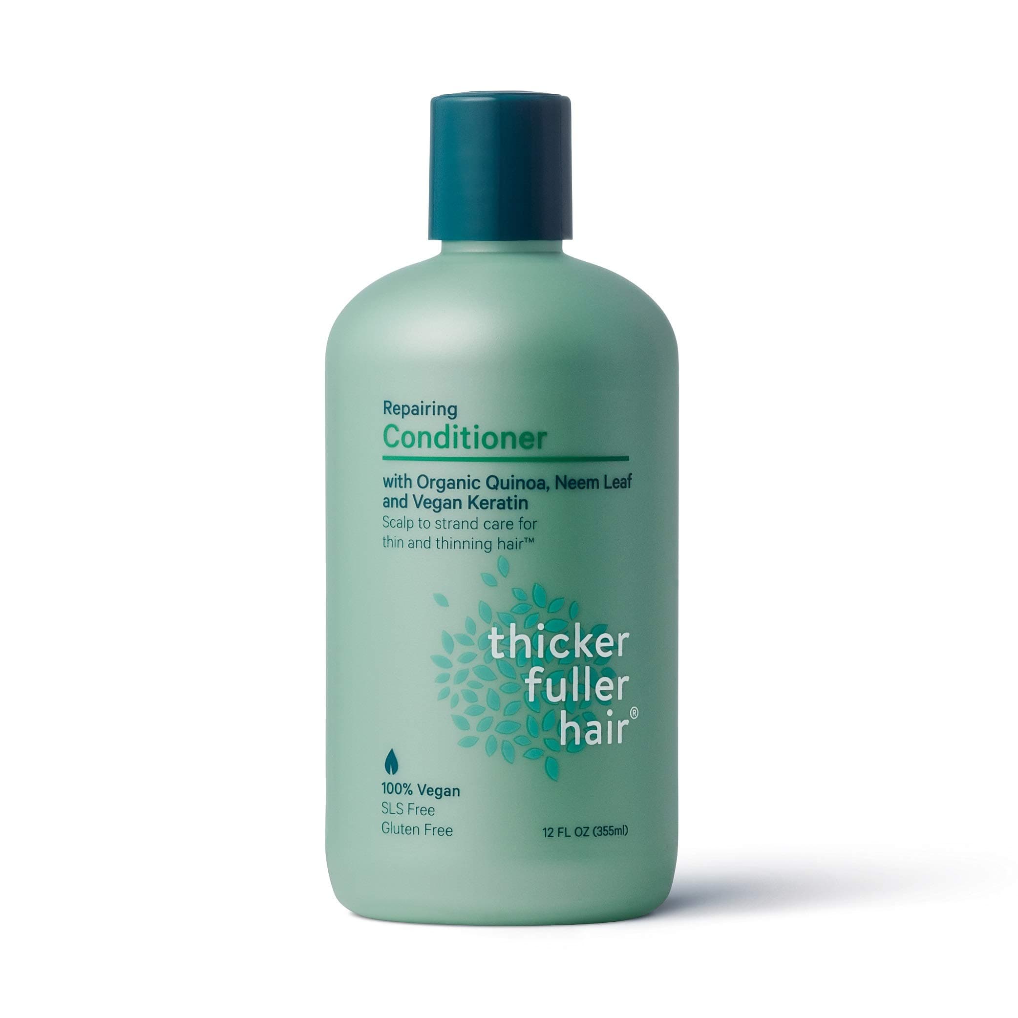 Thicker Hair Care Thicker Fuller Hair Repairing Conditioner, 12 Oz, Green (819933011744)