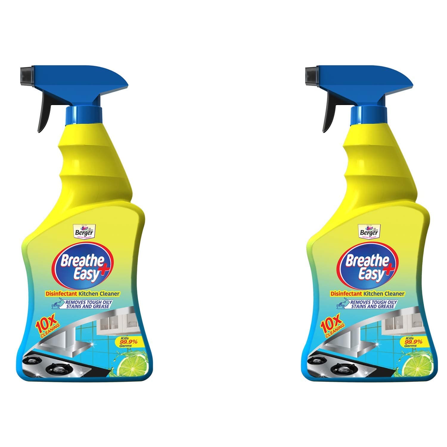Berger BreatheEasy 500ml Disinfectant Kitchen Cleaner (Pack of 2)