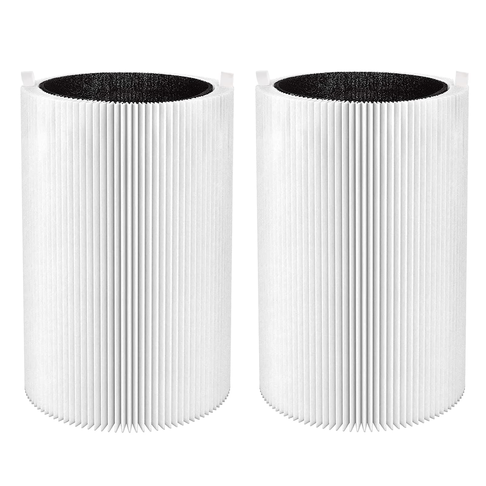 Blue Pure 411 Replacement Filters for Blueair Blue Pure 411, 411+, 411 Auto and Mini Air Purifier, Include 2 Particle and 2 Activated Carbon