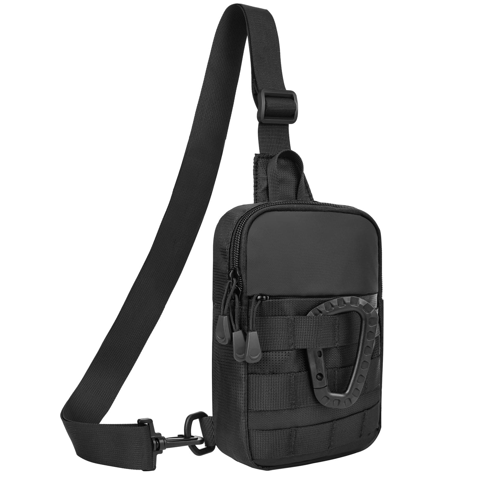 DEYACE Small Sling Bag for Men, Tactical Inspired Waterproof Utility EDC Mini Crossbody Chest Bag for Travel Work Sport