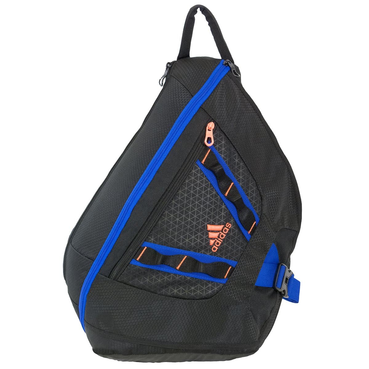 adidas Capital Sling Backpack, Black/Solar Red/Bold Blue, One Size
