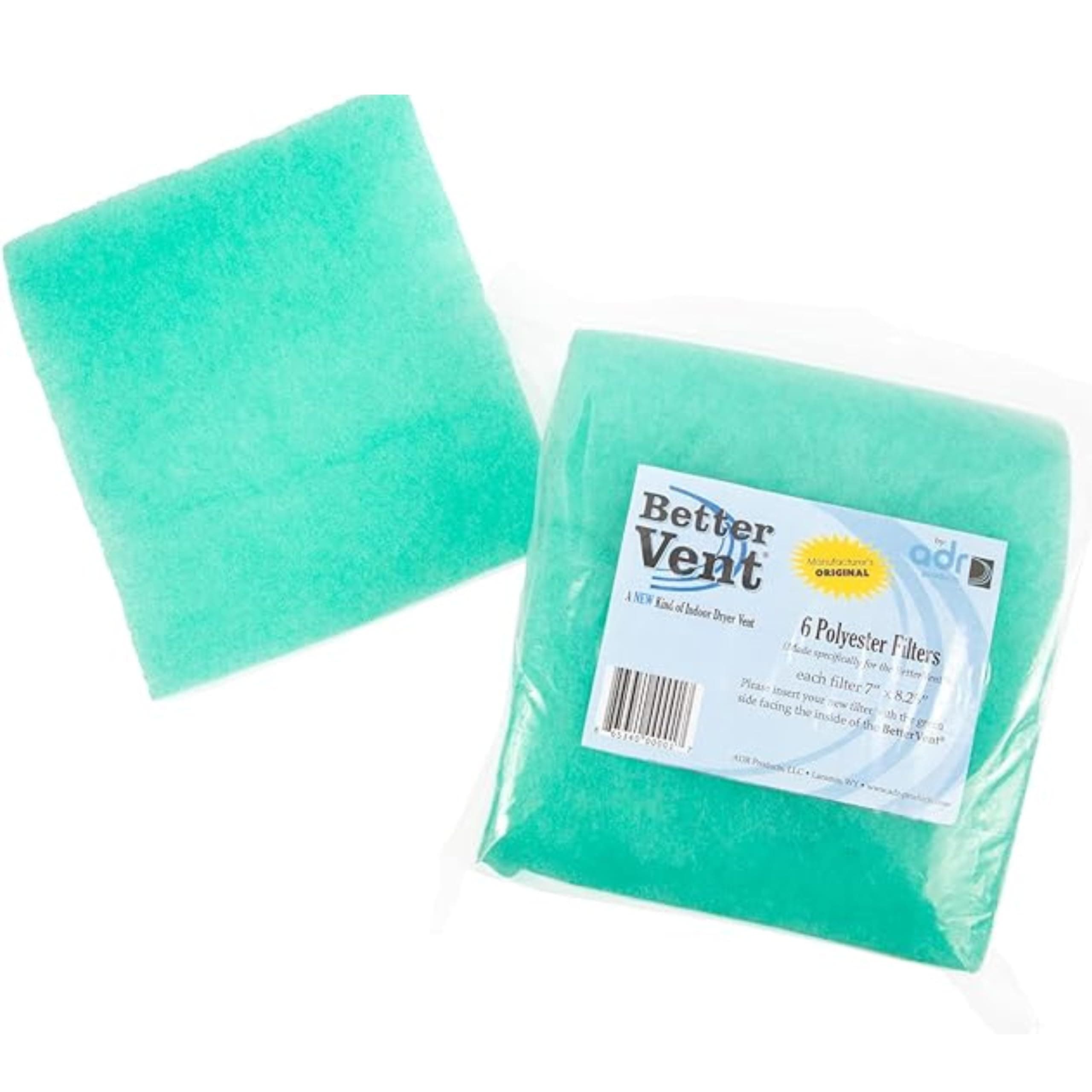 BetterVent Replacement Polyester Filters, 6 pack by BetterVent