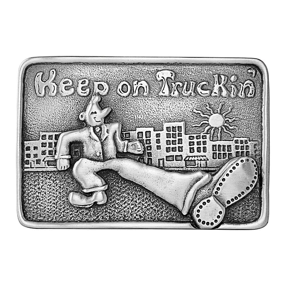 Men's Keep On Truckin' Man Belt Buckle Belts
