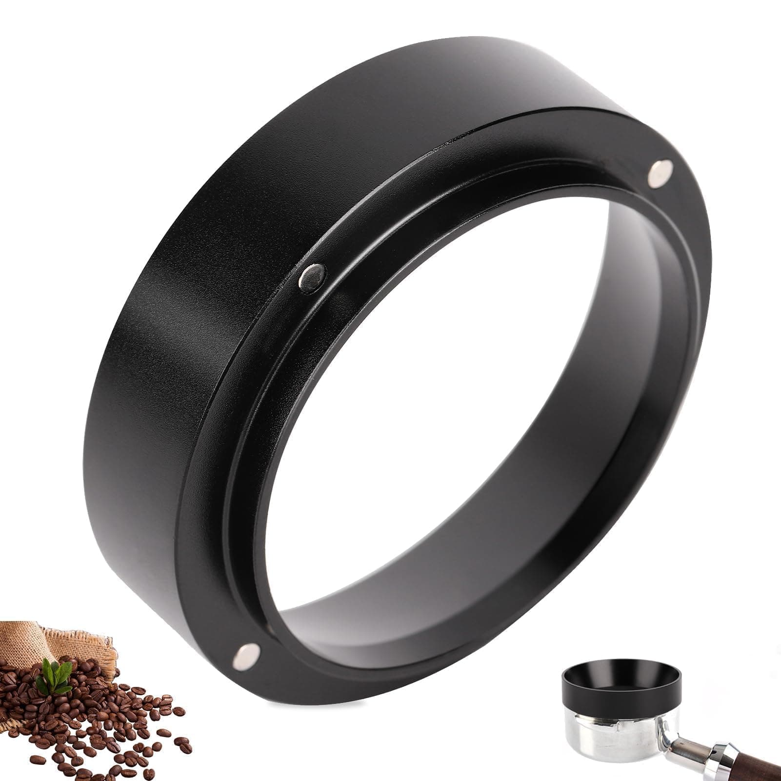 NALACAL Espresso Dosing Funnel, Aluminum Coffee Dosing Ring with Magnetic Replacement for Espresso Machine Portafilter(51mm), Other Coffee Tools and Accessories