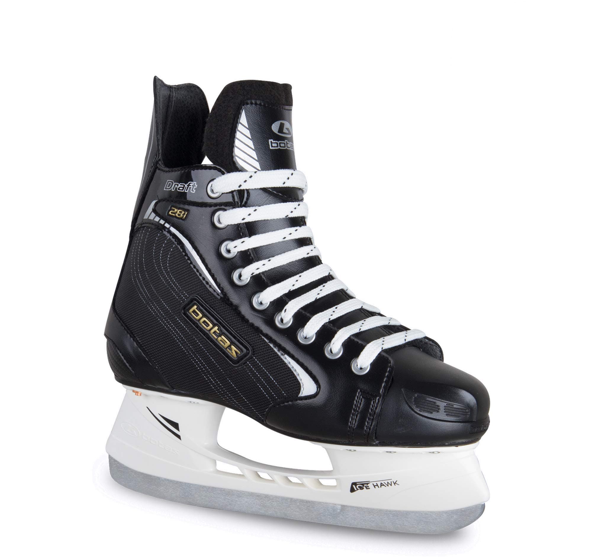Botas - Draft/Attack Men's Ice Hockey Skates | Made in Europe (Czech Republic) | Color: Black