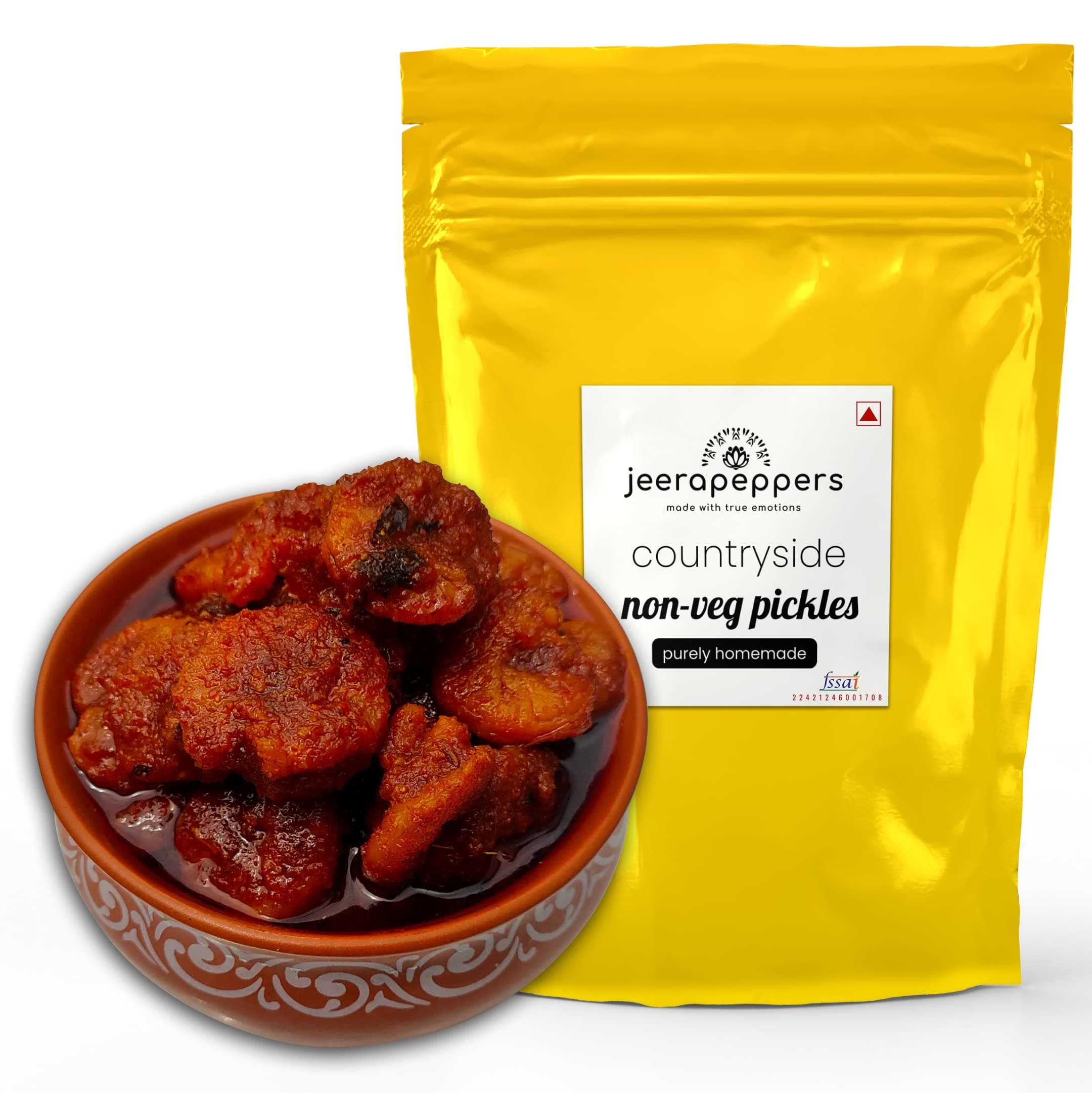 JEERAPEPPERS Andhra Style Prawns pickle 350gm | Royyala nilva pachadi| Godavari special royyala pachadi| Andhra spicy prawns pickle