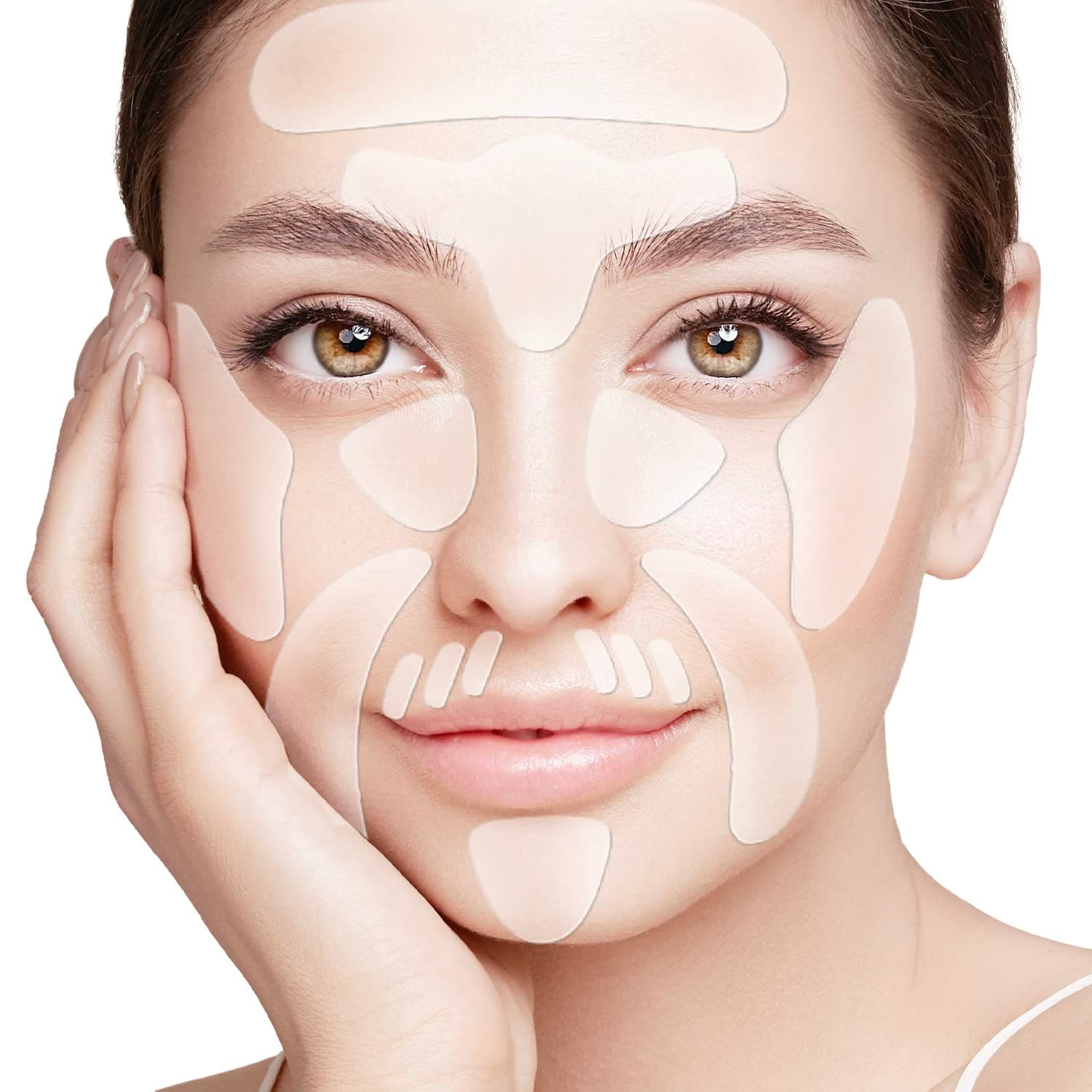 Rossy Forehead Winkle patches, Face Smoothing Patch, Face Lift Tape Invisible, Wrinkle Patches for Face Overnight, Facial Patches to Reduce Fine Wrinkles, Frown and Smile Lines