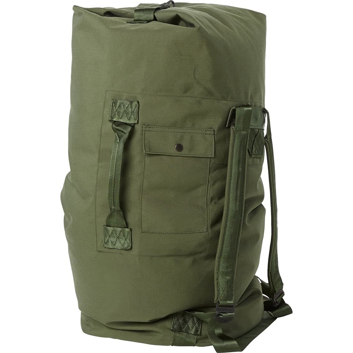 Military Outdoor Clothing Previously Issued Government Olive Drab Cordura 2 Strap Duffle Bag