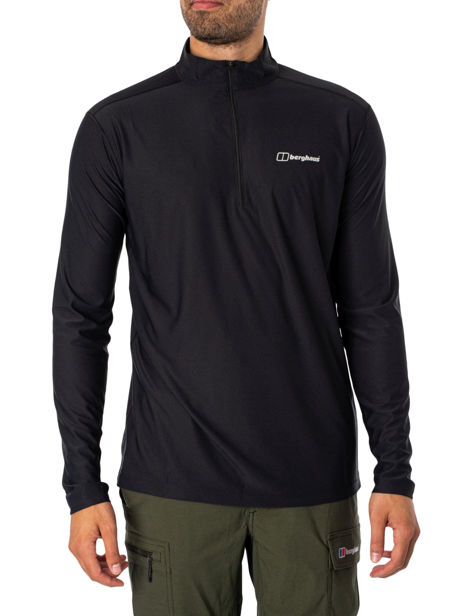 24/7 Half Zip Long Sleeve Tech Baselayer T-Shirt | Moisture Wicking | Breathable T-Shirt