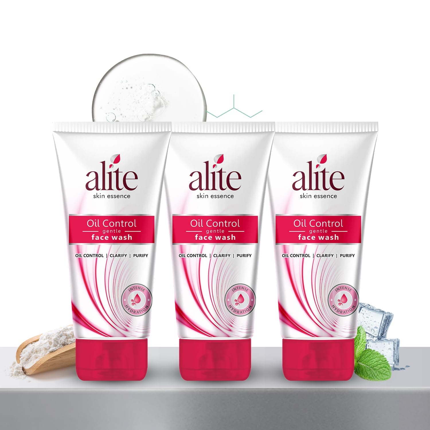 Alite Oil Control Facewash For Brighter and Oil Free Skin 70g Each Pack of 3