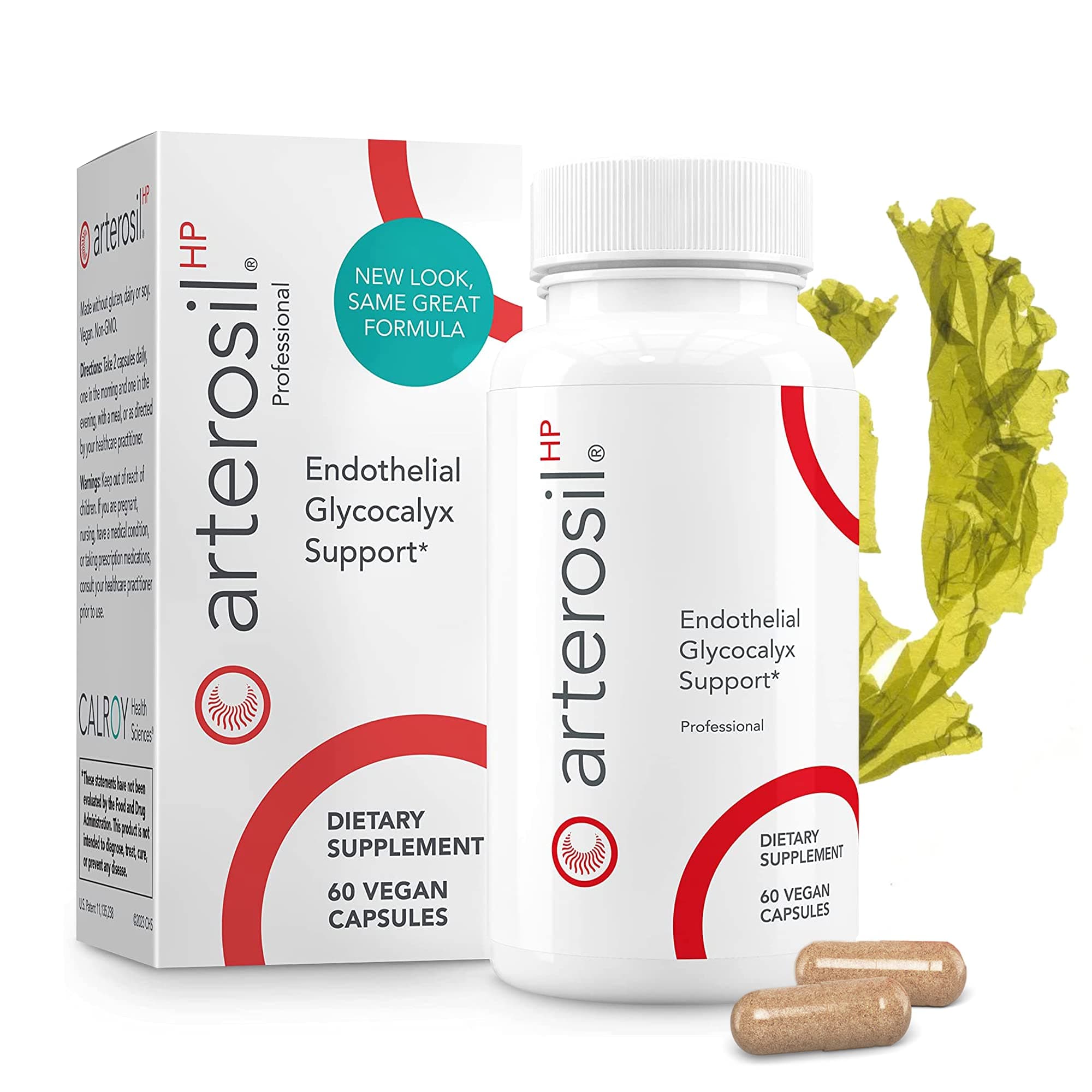 Arterosil HP Professional - Endothelial Glycocalyx Support - Heart Health Support - Artery Health Support - Circulation Support – MonitumRS® Rhamnan Sulfate - Monostroma Nitidum