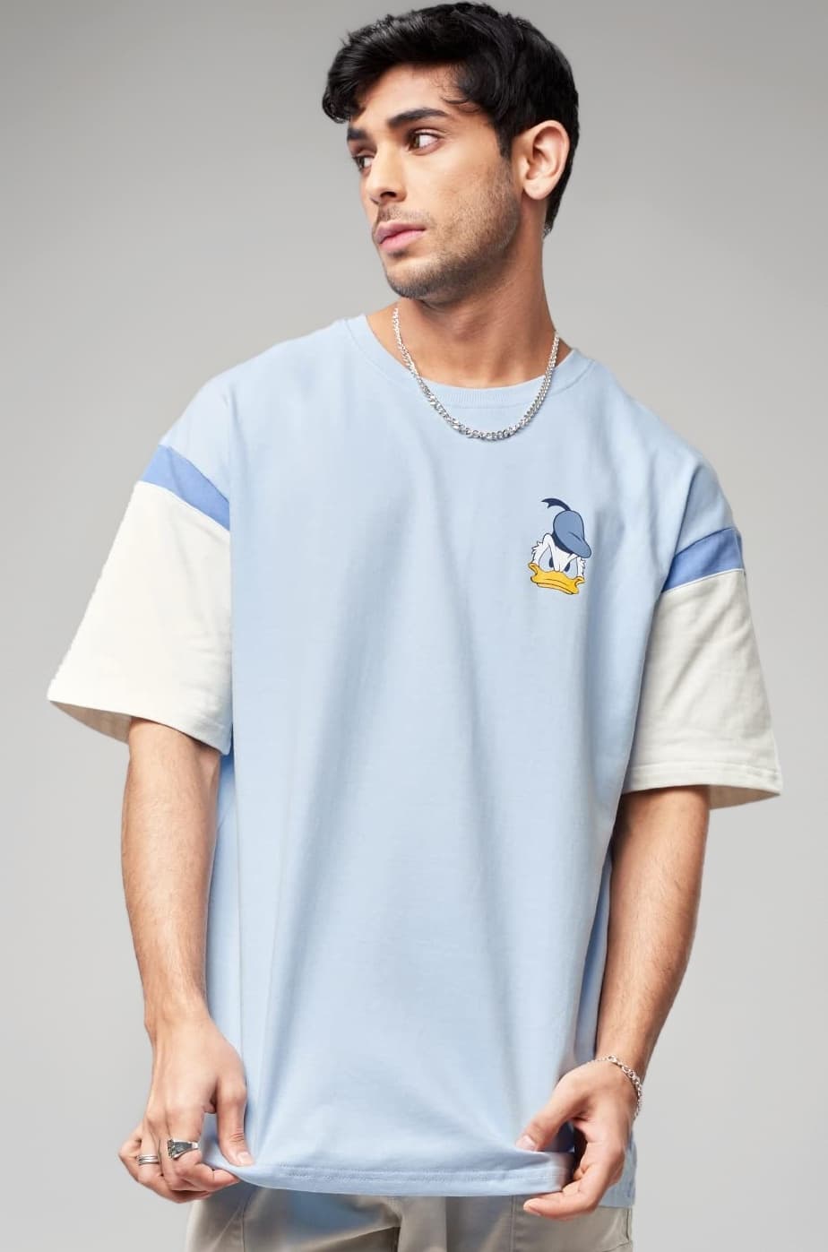 Men's Cotton Oversized Fit Official Disney: Donald Duck Attitude Oversized T-Shirts