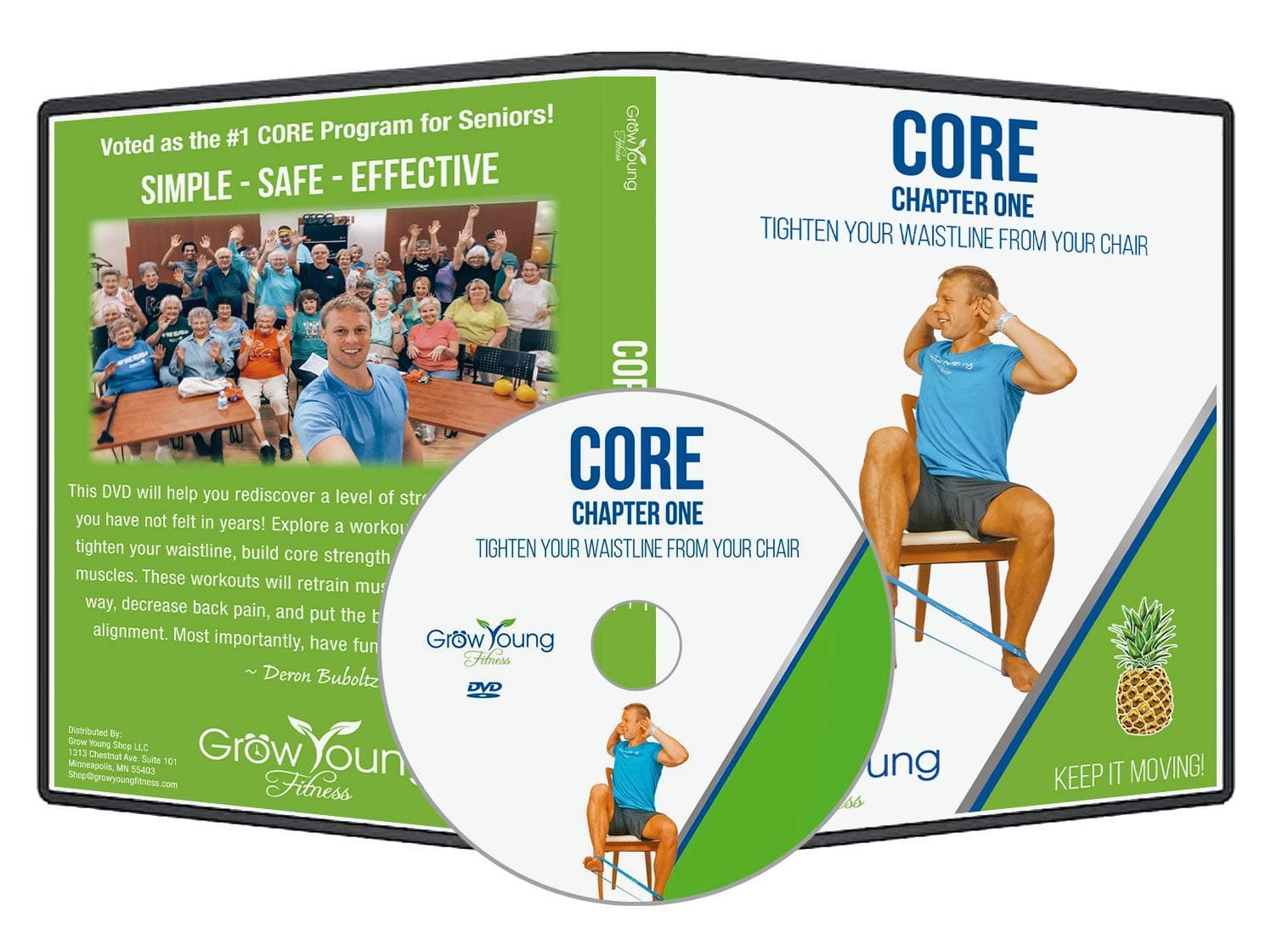 Grow Young Fitness Core Strength Exercises for Seniors - Tone, Tighten, and Strengthen Your Waistline - Chapter One Senior Exercise DVD