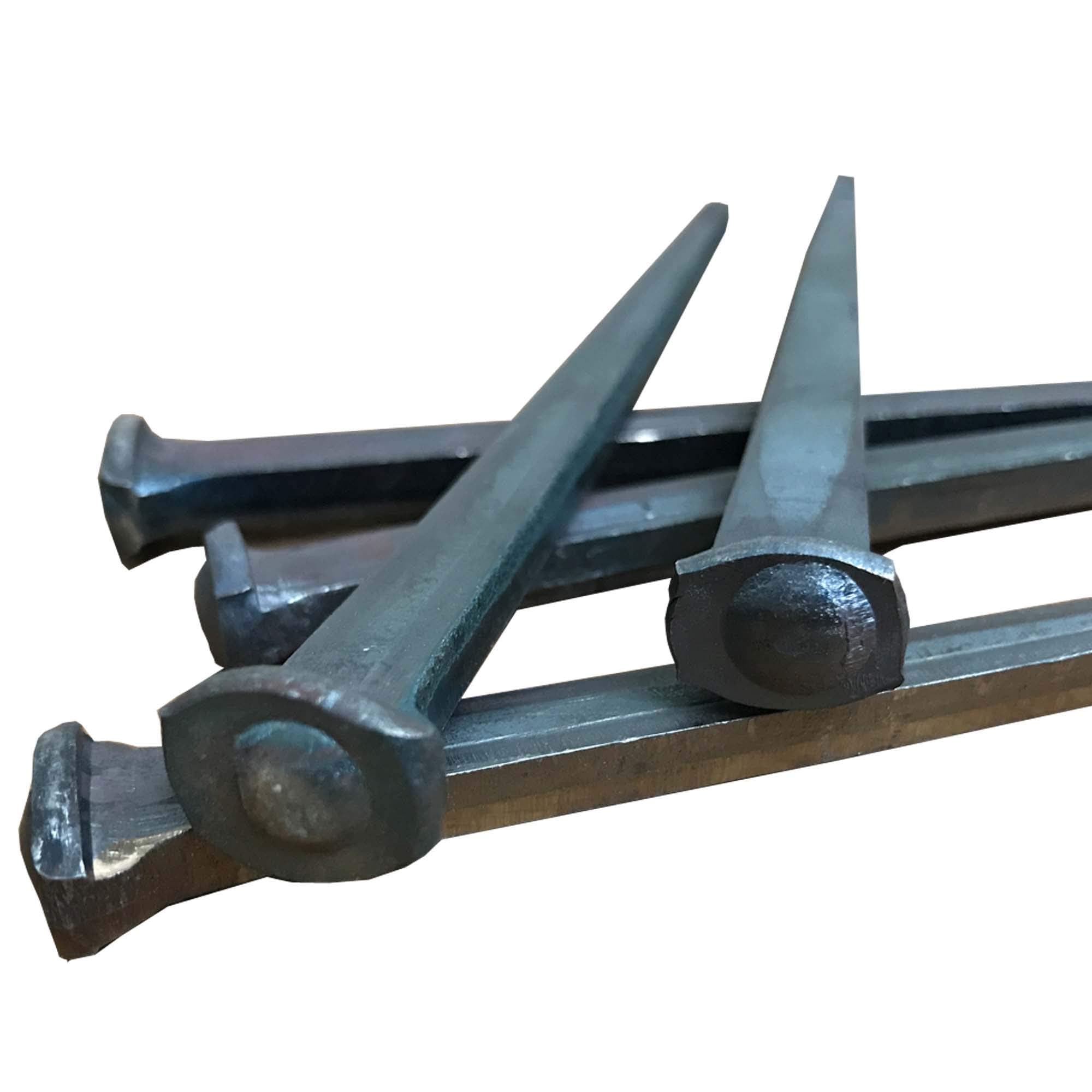 8"- Steel Square Common Rose Head STANDARD-80d Nails (10-Nails)