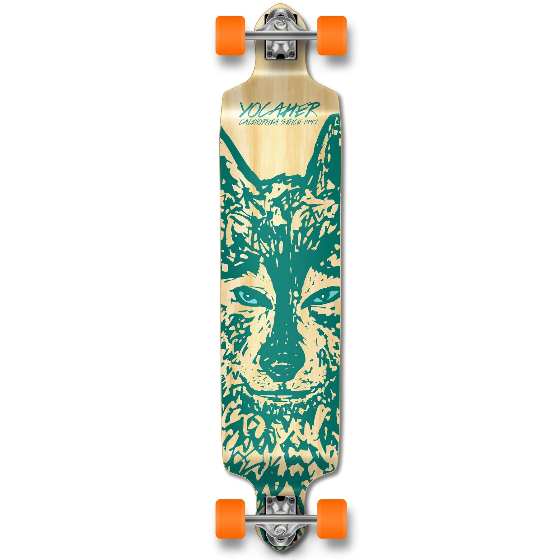 Yocaher Drop Down Complete Longboard 41.25" x 10" Maple Wood w/Premium Black Grip Tape. Build for Cruiser Commuting, Carving, Cruising and Downhill Riding