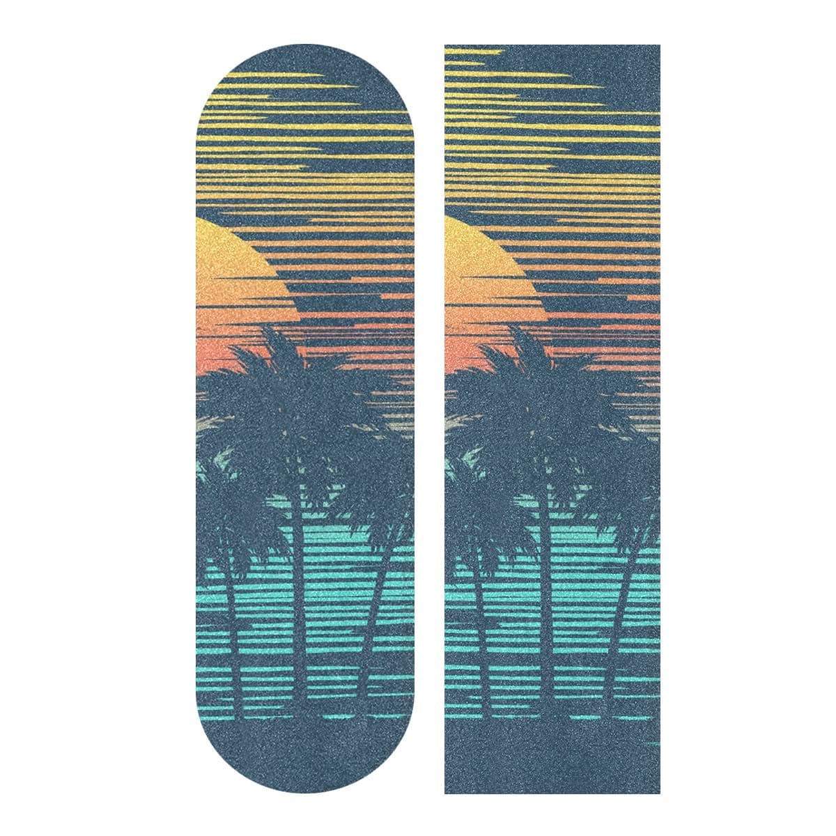 not Biekaya Beach Palm Trees Skateboard Grip Tape Sheet Bubble Free Skateboard Griptape 33＂x9＂ Anti-Skid Sandpaper Longboard Grip Tape Easy Apply Sticky Skateboard Grip Tapes