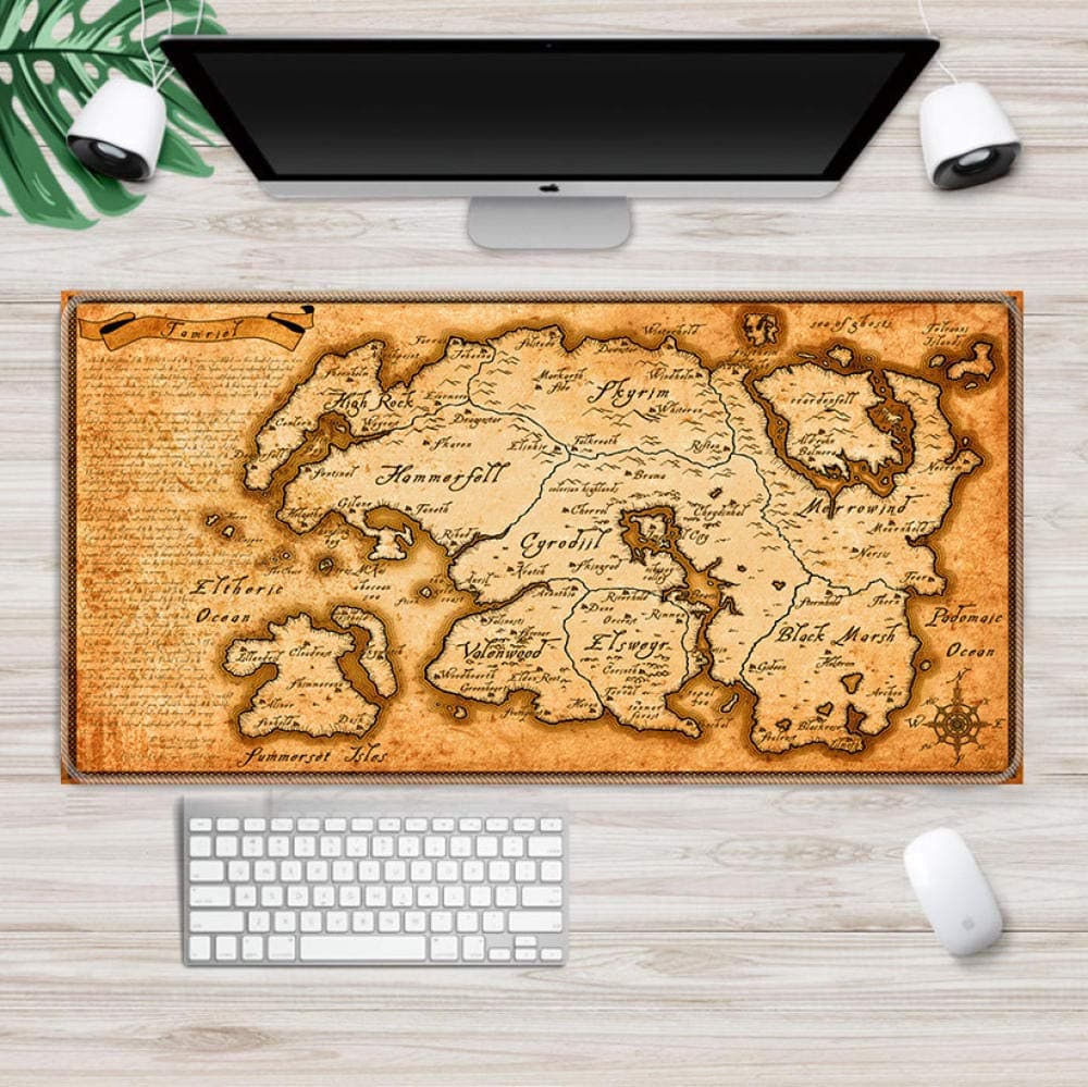 Gaming Mouse pad Skyrim Gaming Mouse pad Hd Pattern Gaming Mouse Pad Accessories Fashion Laptop Padmouse Ergonomic Mat B L(30x70cm)