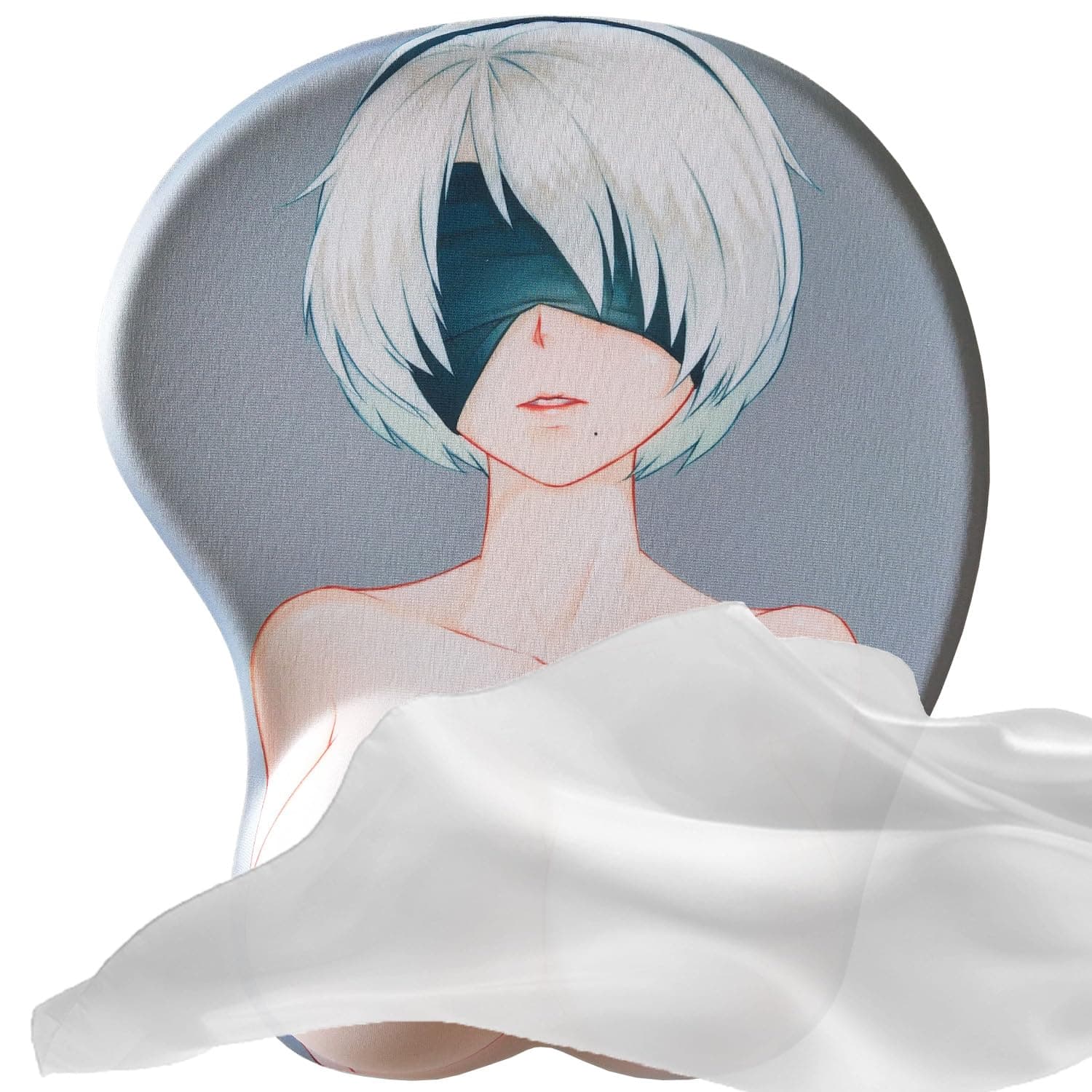 Cute 3D Mouse Pad, Cute Office Gaming Mouse Pad with Wrist Support, Sexy Kawaii Anime Design