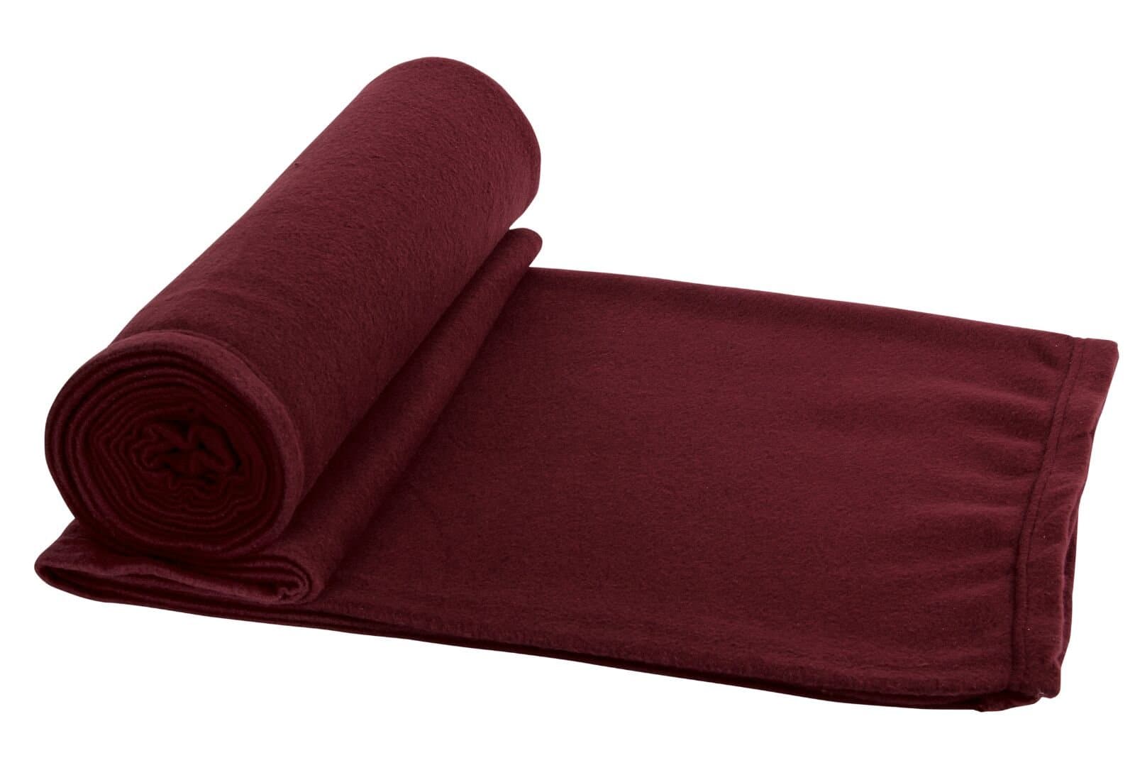 AAZEEM Polyester Single Bed Super Lite Blanket, Maroon