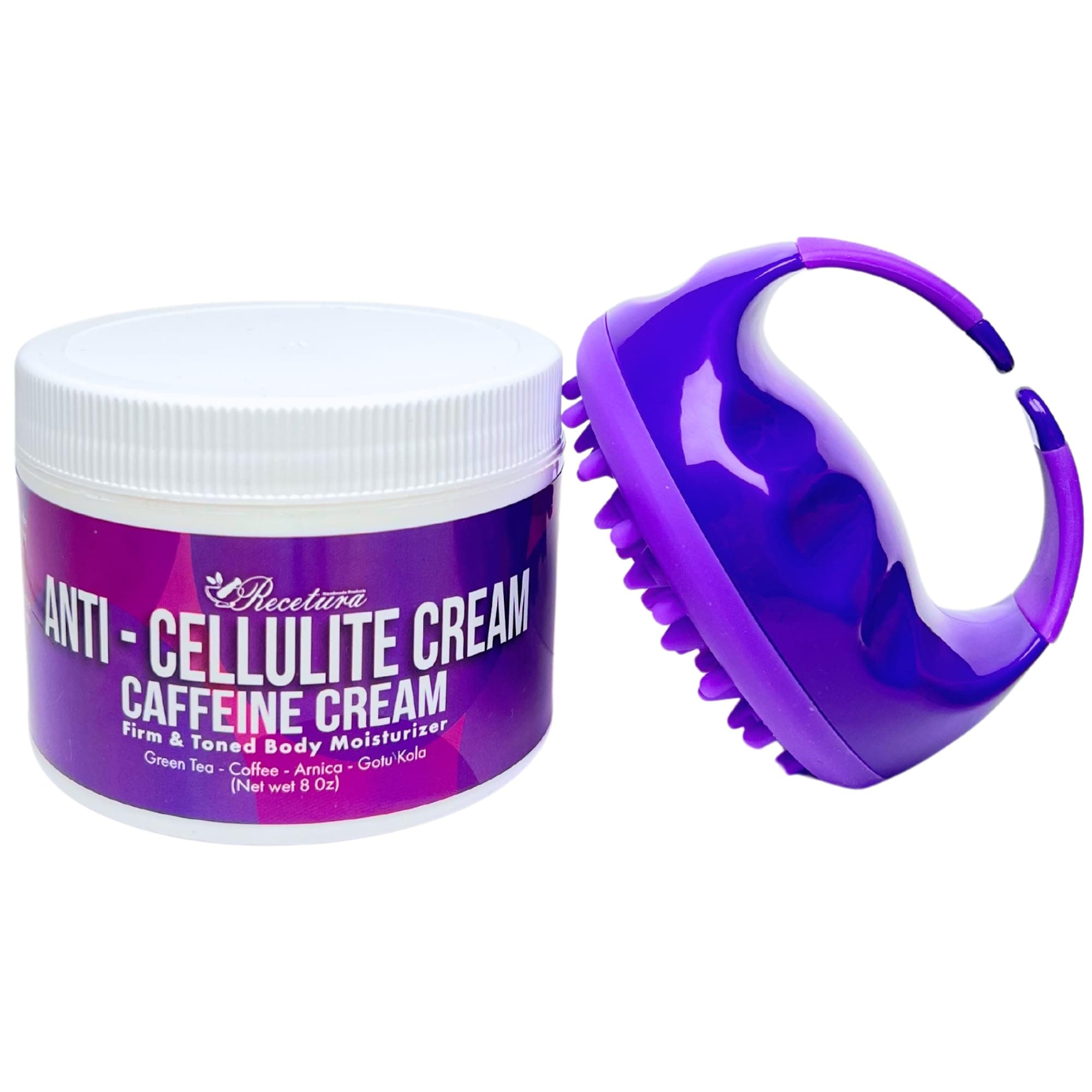 Cellulite Cream - Firming & Tightening Caffeine Body Cream with Green Tea & Coffee Extract - Anti-Cellulite Massage Cream for Legs, Thighs, Stomach - Made in USA