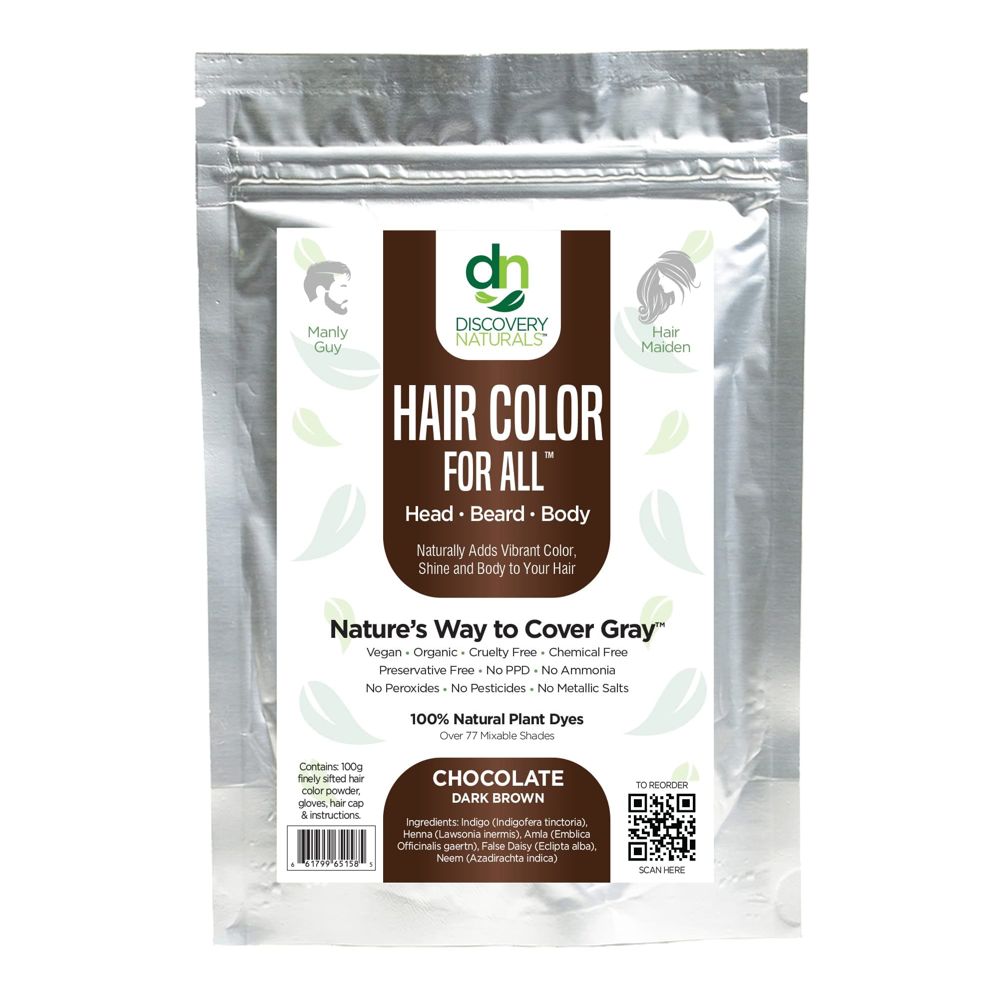 Chocolate Brown Henna Hair Dye