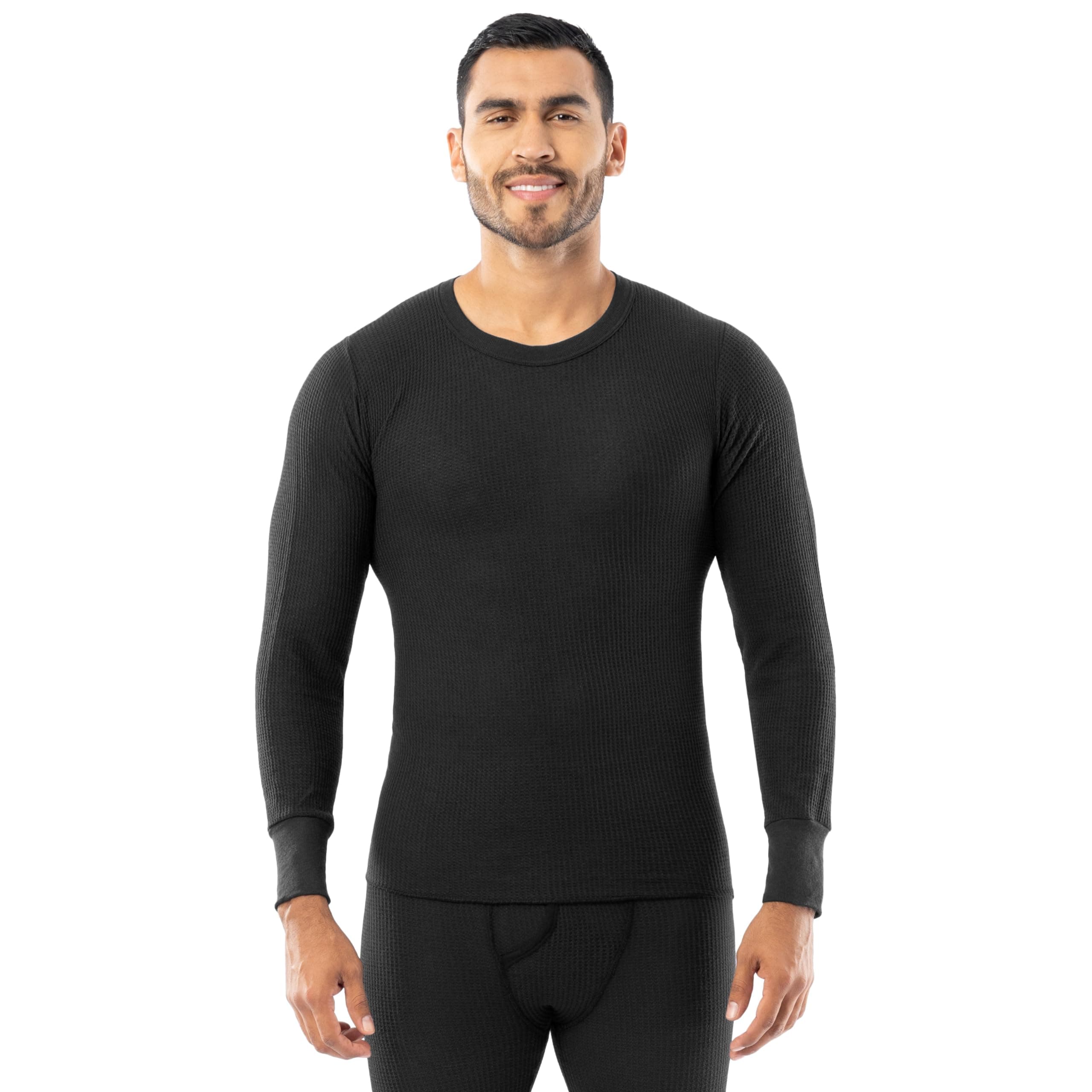 Men's Traditional Waffle Thermal Underwear Long Sleeve Shirt