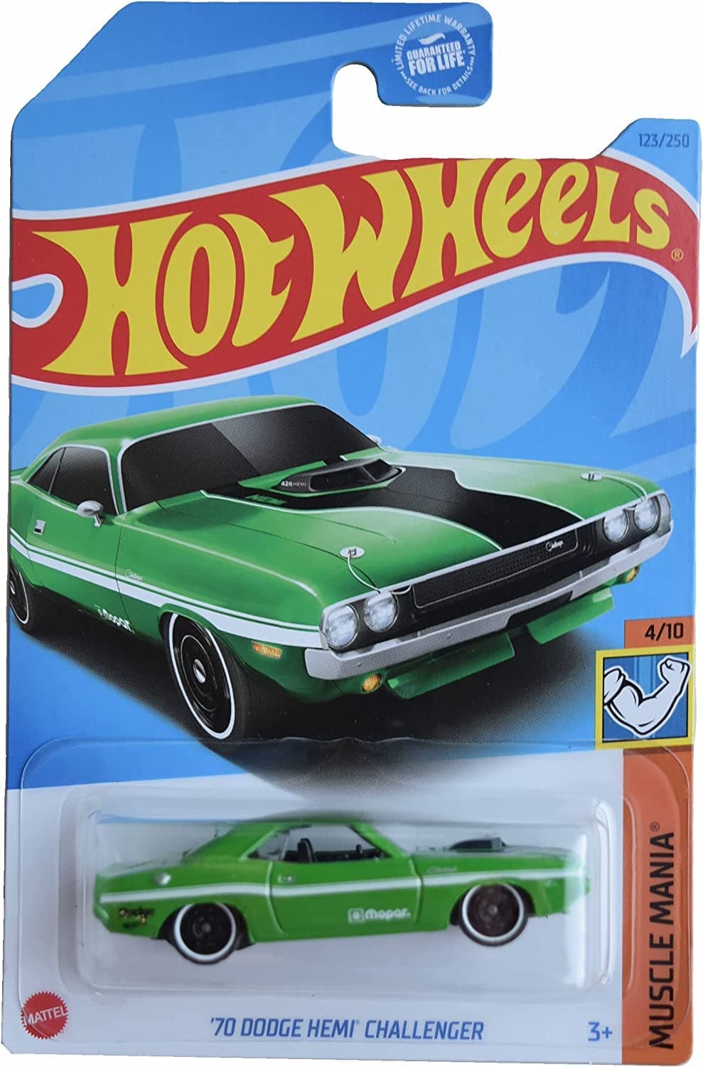 70 Dodge Hemi Challenger, Muscle Mania 4/10 [Green] 123/250
