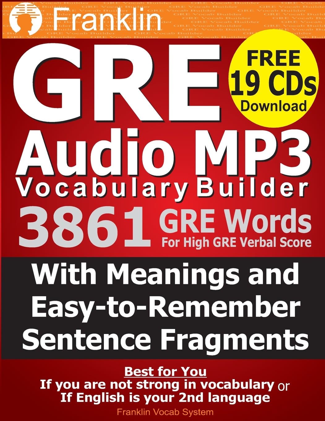 Franklin GRE Audio MP3 Vocabulary Builder: Download 19 CDs with 3861 GRE Words For High GRE Verbal Score