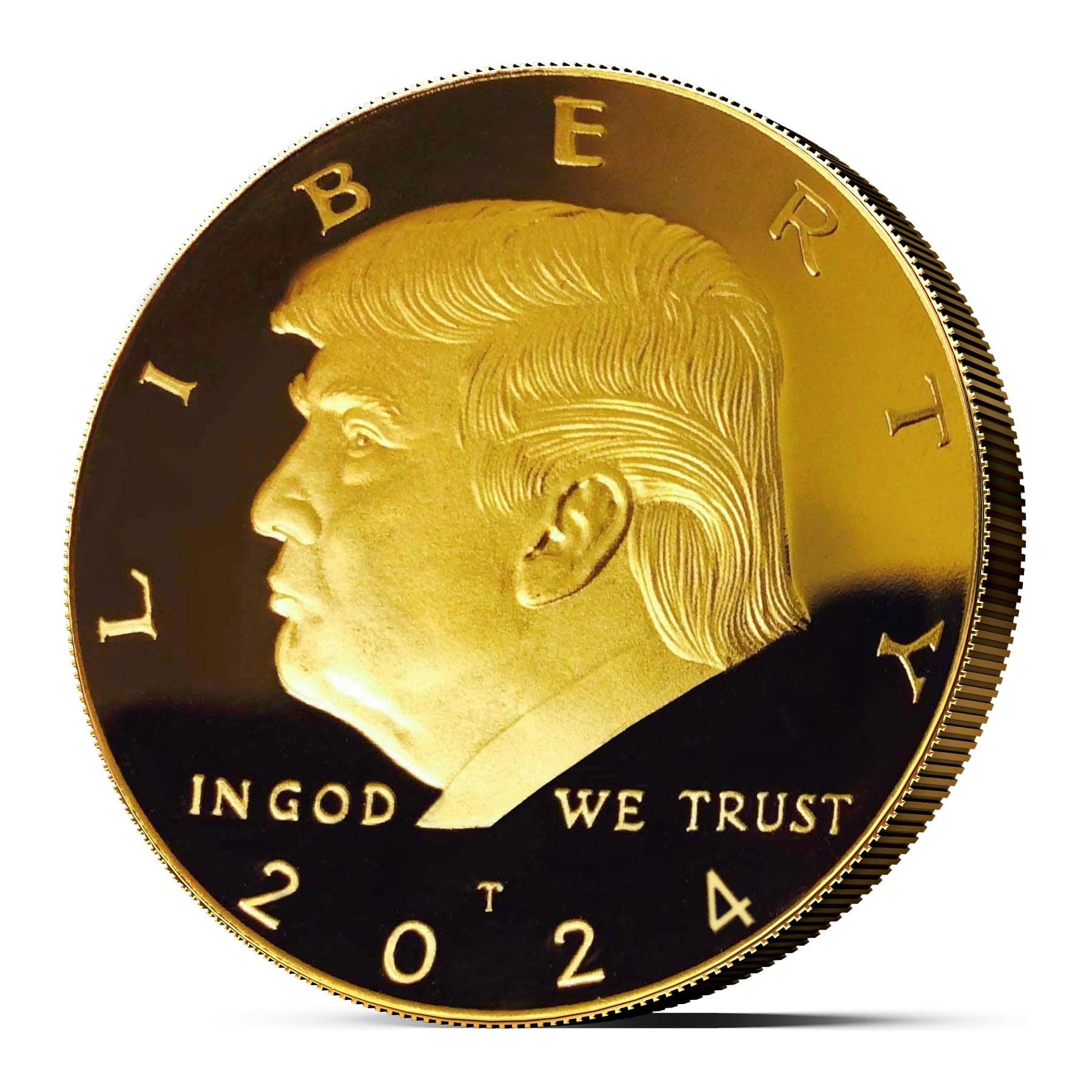 Donald Trump Coin 2020 - Gold Plated Collectible Coin, Protective Case Included - Re-Election Gift, Show Your Support to Keep America Great