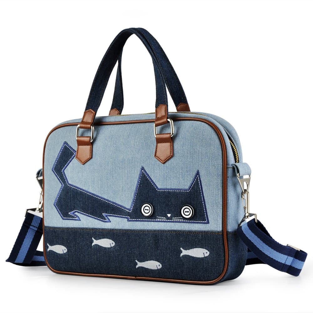 Universal Notebook single shoulder bags stylish and simple cartoon laptop bag carrying case and 116,000 inches