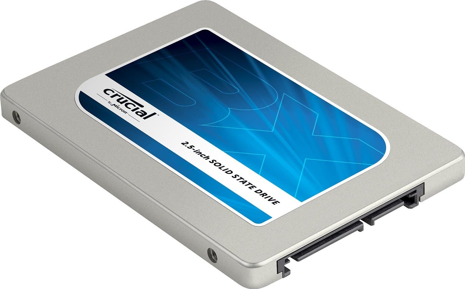 (OLD MODEL) Crucial BX100 500GB SATA 2.5” 7mm (with 9.5mm adapter) Internal Solid State Drive - CT500BX100SSD1,Silver