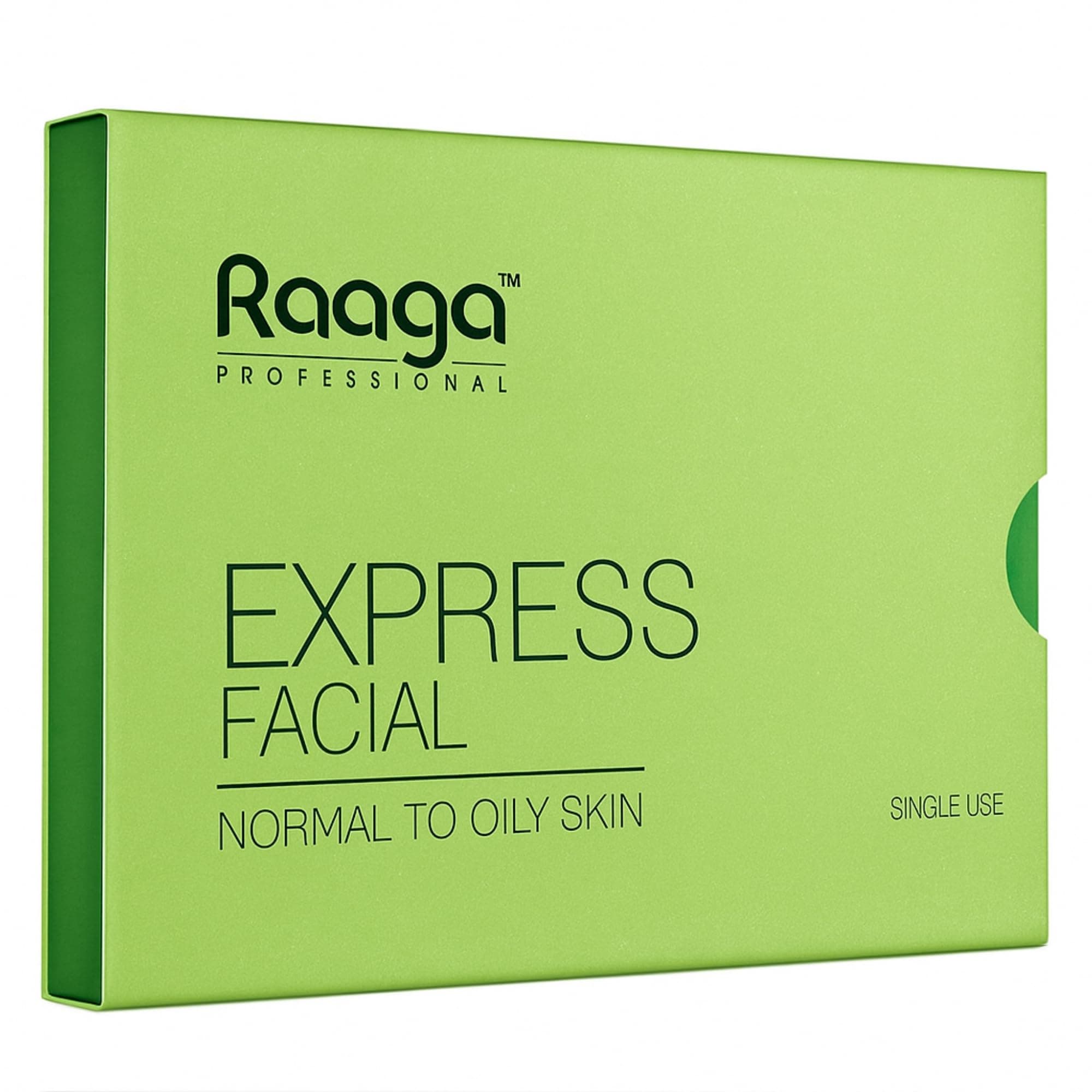 Express Single Use Facial Kit | For Oily & Acne-Prone Skin | 6-Step Skincare Set At Home | Cleanser, Scrub, Toner, Massage Gel, Face Mask & Sunscreen | 35g/1.23 Oz