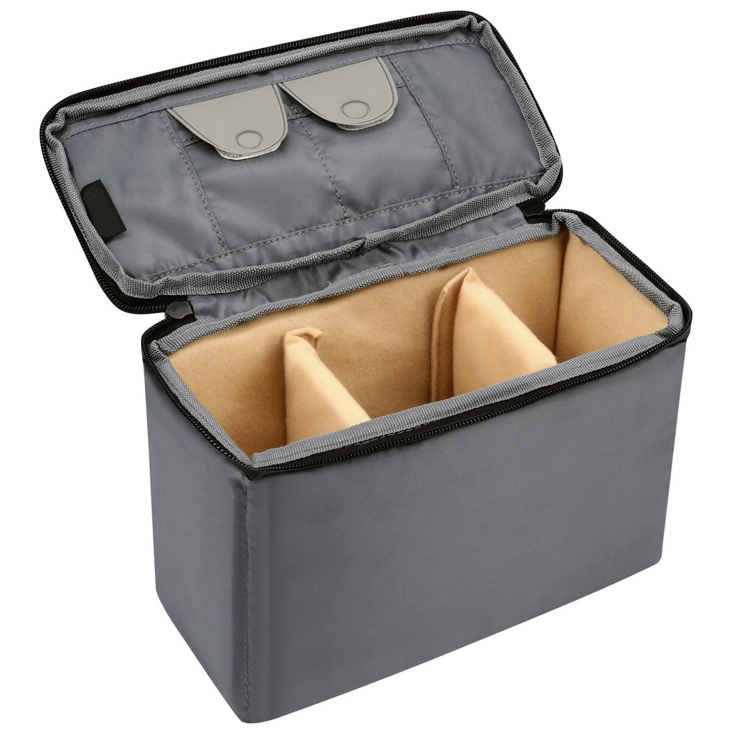 Camera Insert Bag for Backpack, RONKY Small Camera Inner Case Bag, Shockproof Waterproof Padded Camera Bag for Travel