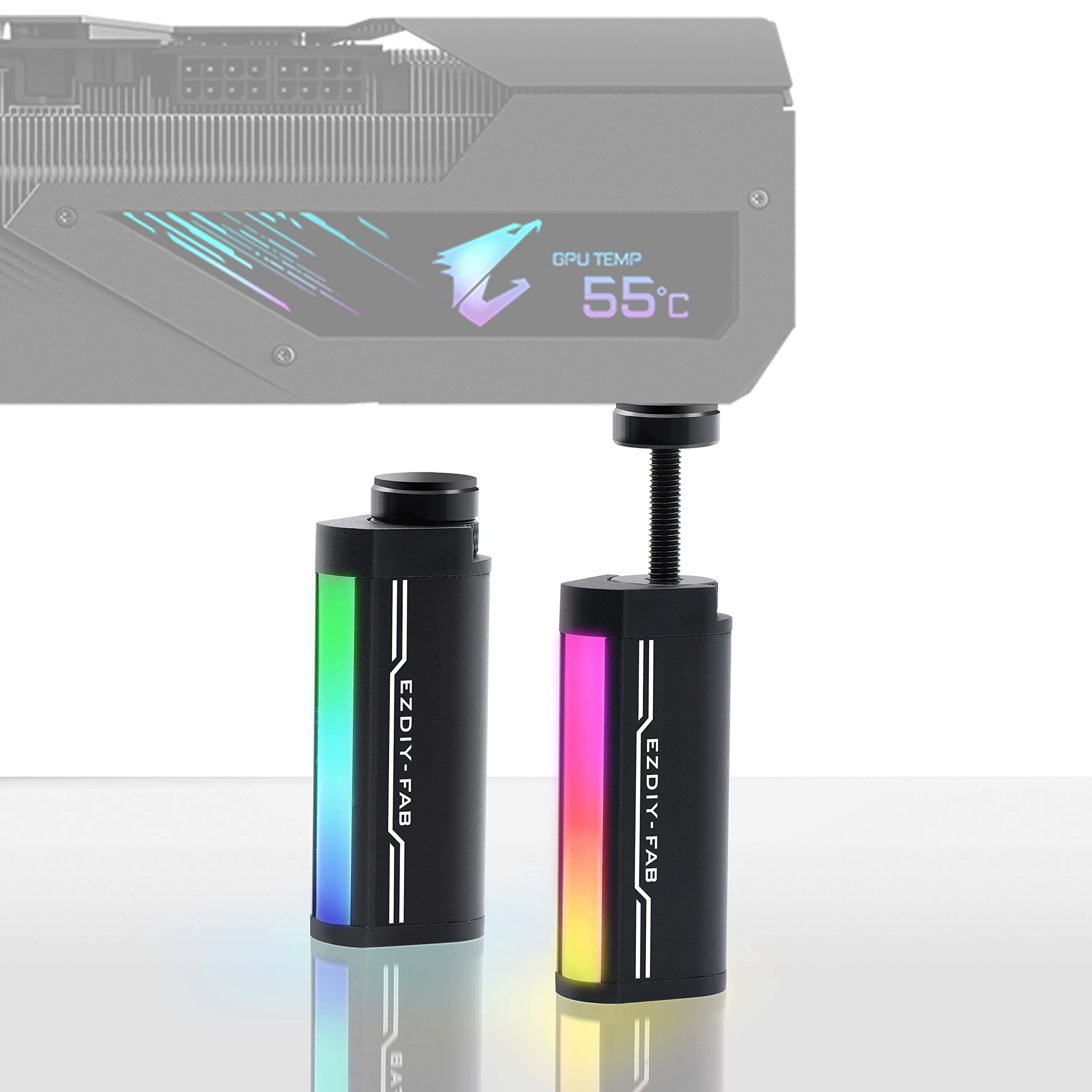 GPU Support Bracket,5V 3PIN ARGB Graphics Card Brace, GPU Support Stand Adjustable Height,Aluminum Video Card Sag Holder