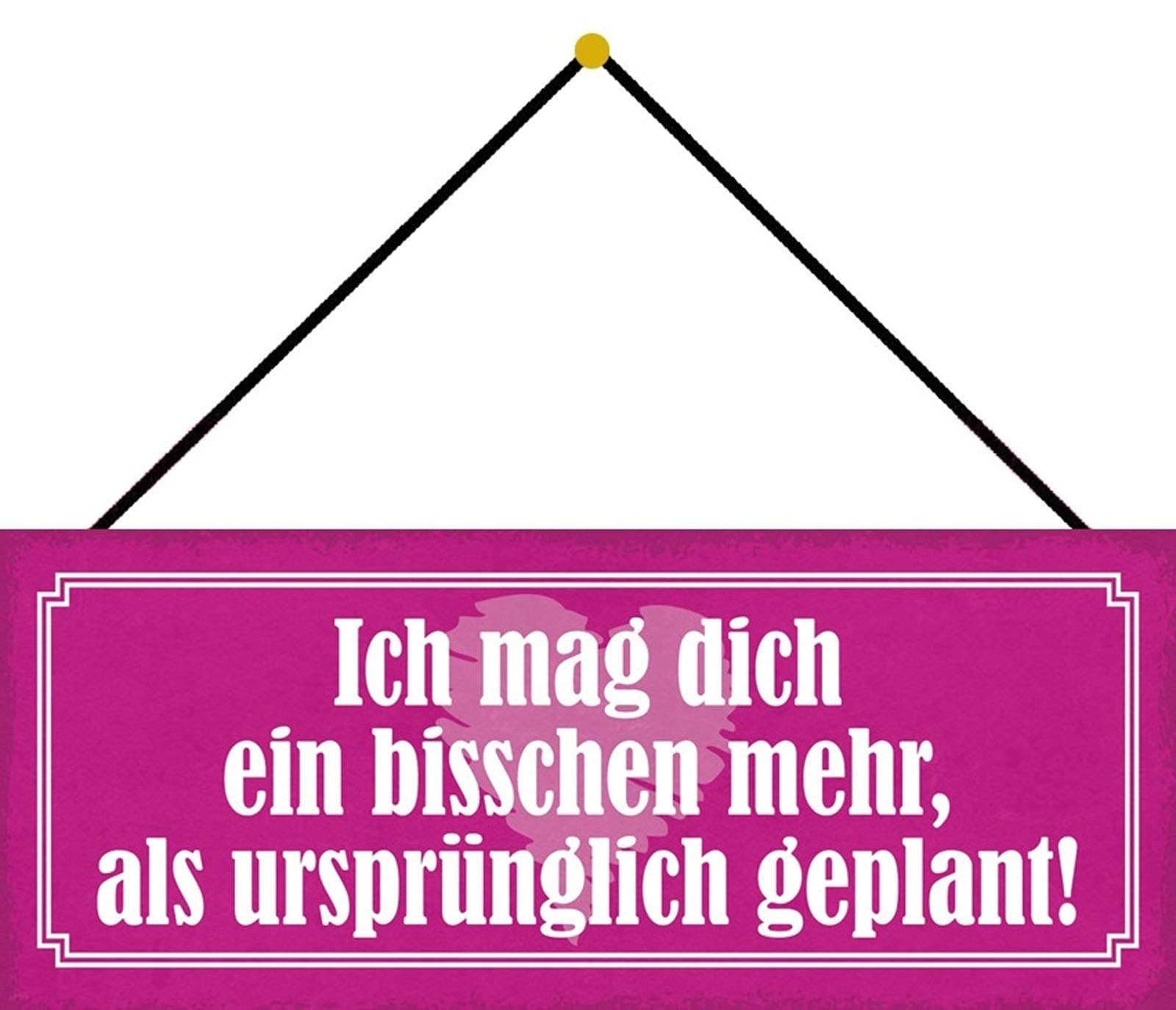 Schatzmix Tin-Plate Sign, Sheet metal, Multicoloured, 27x10 cm